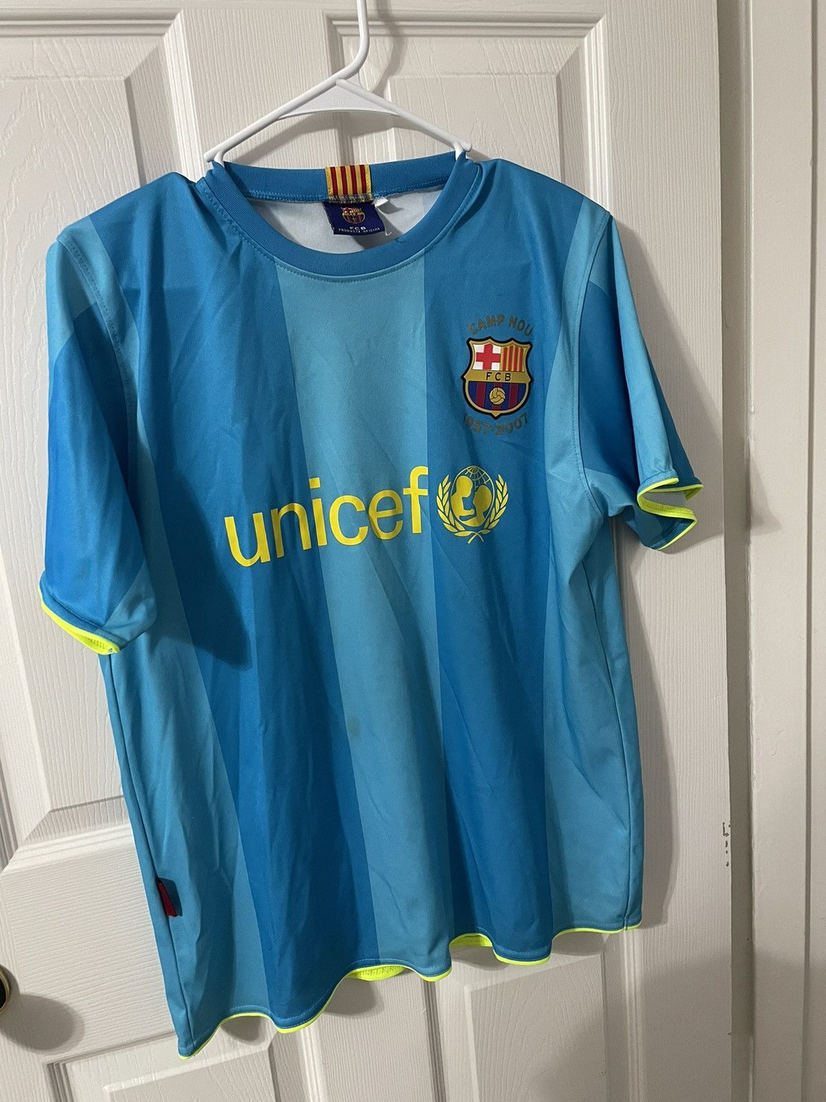 Soccer Jersey FCB UNISEF Messi #19 Soccer Jersey Shirt | Grailed