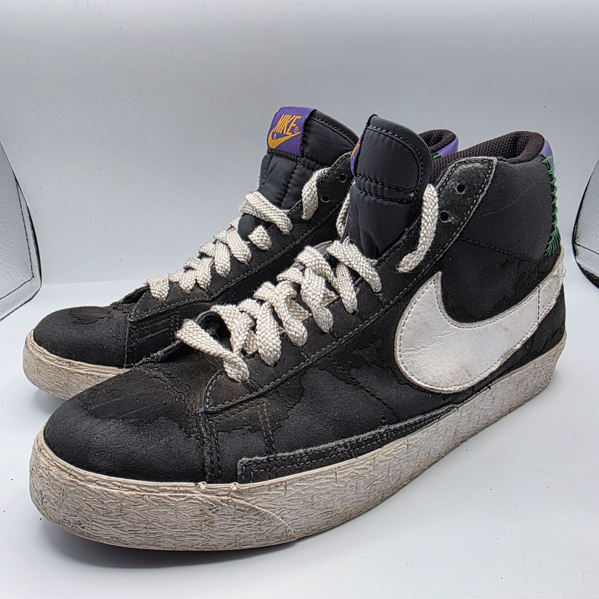 Nike Nike Blazer High Anthracite Mens Size 9.5 Black Varsity Purp Size US 9.5 / EU 42-43 - 4 Thumbnail