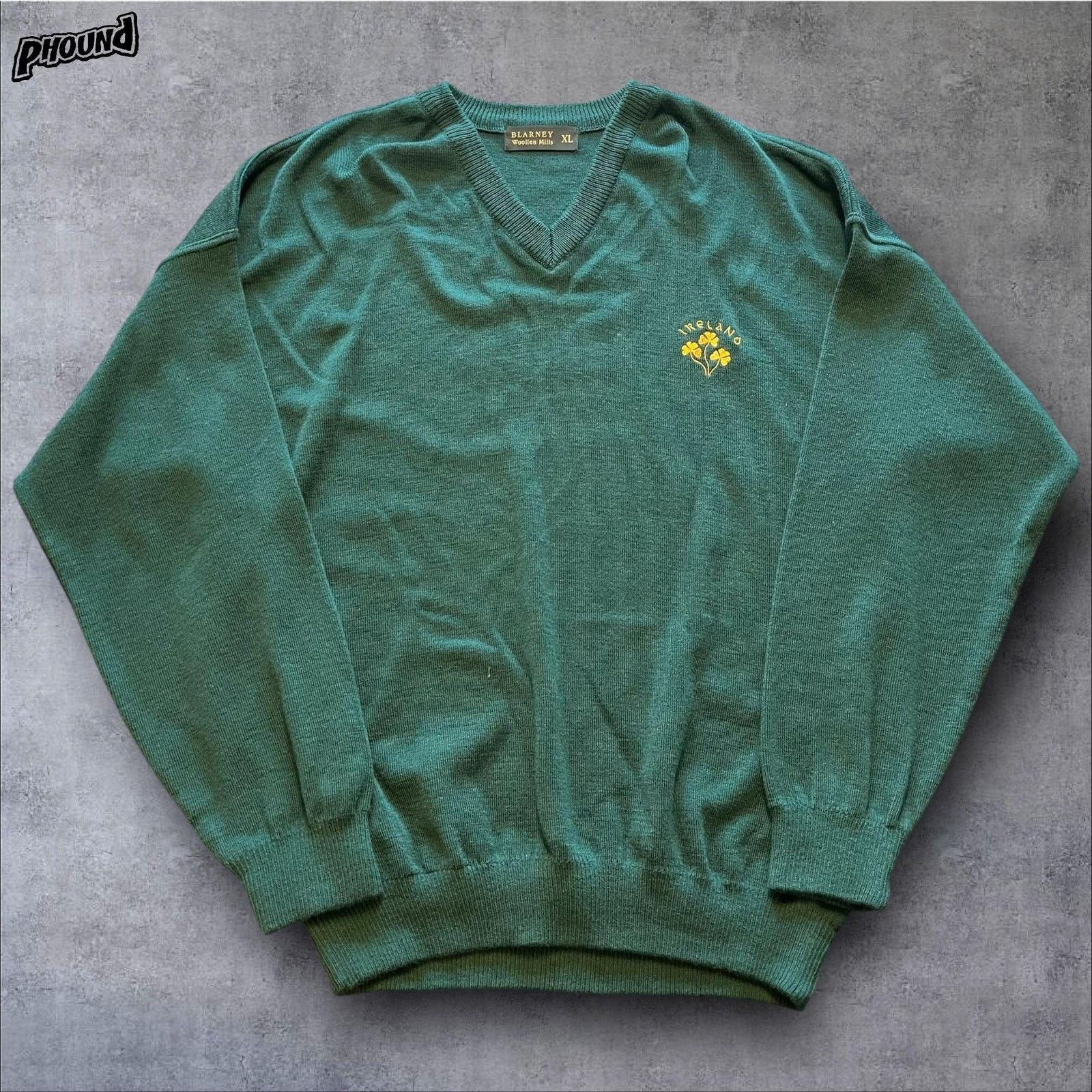 Vintage Blarney Woollen Mills Sweater Mens XL Ireland Shamrock Size US XL / EU 56 / 4 - 1 Thumbnail
