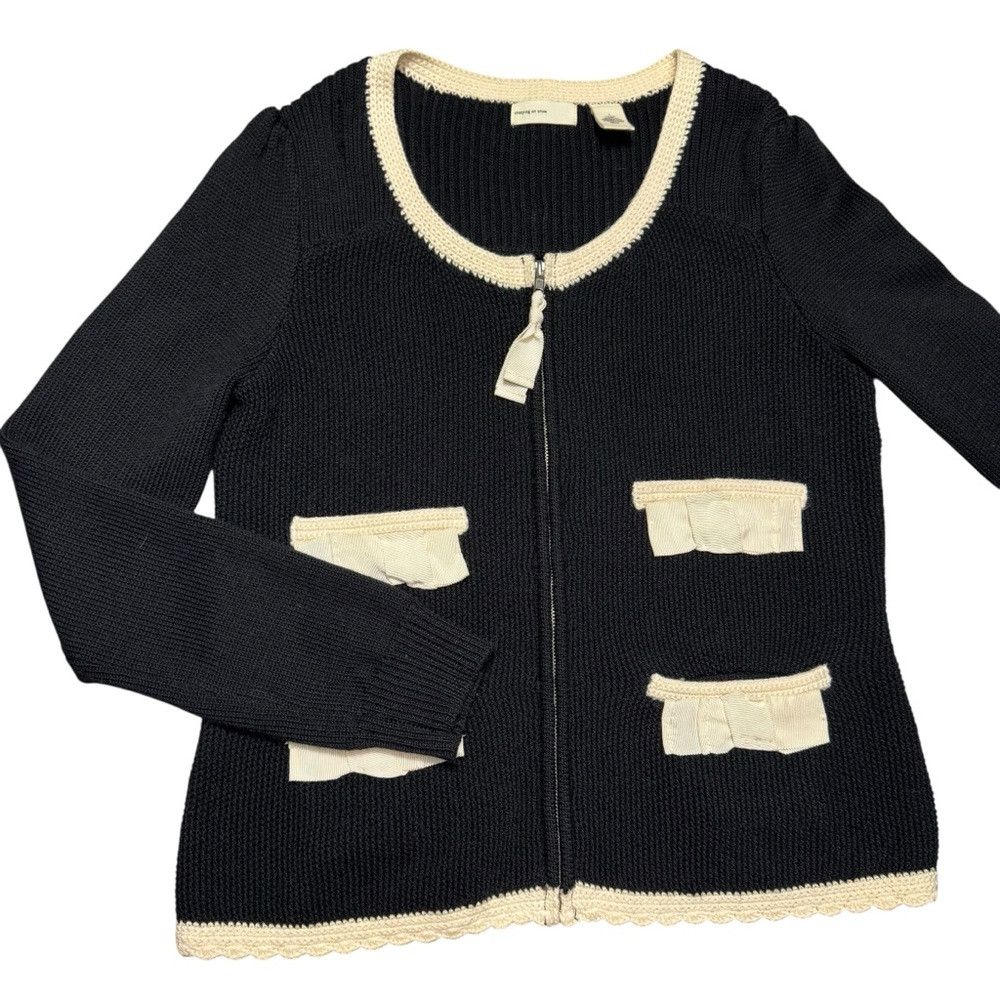 Anthropologie Anthropologie Sleeping On Snow Wool Knit Vip Cardigan Size Size L / US 10 / IT 46 - 9 Thumbnail