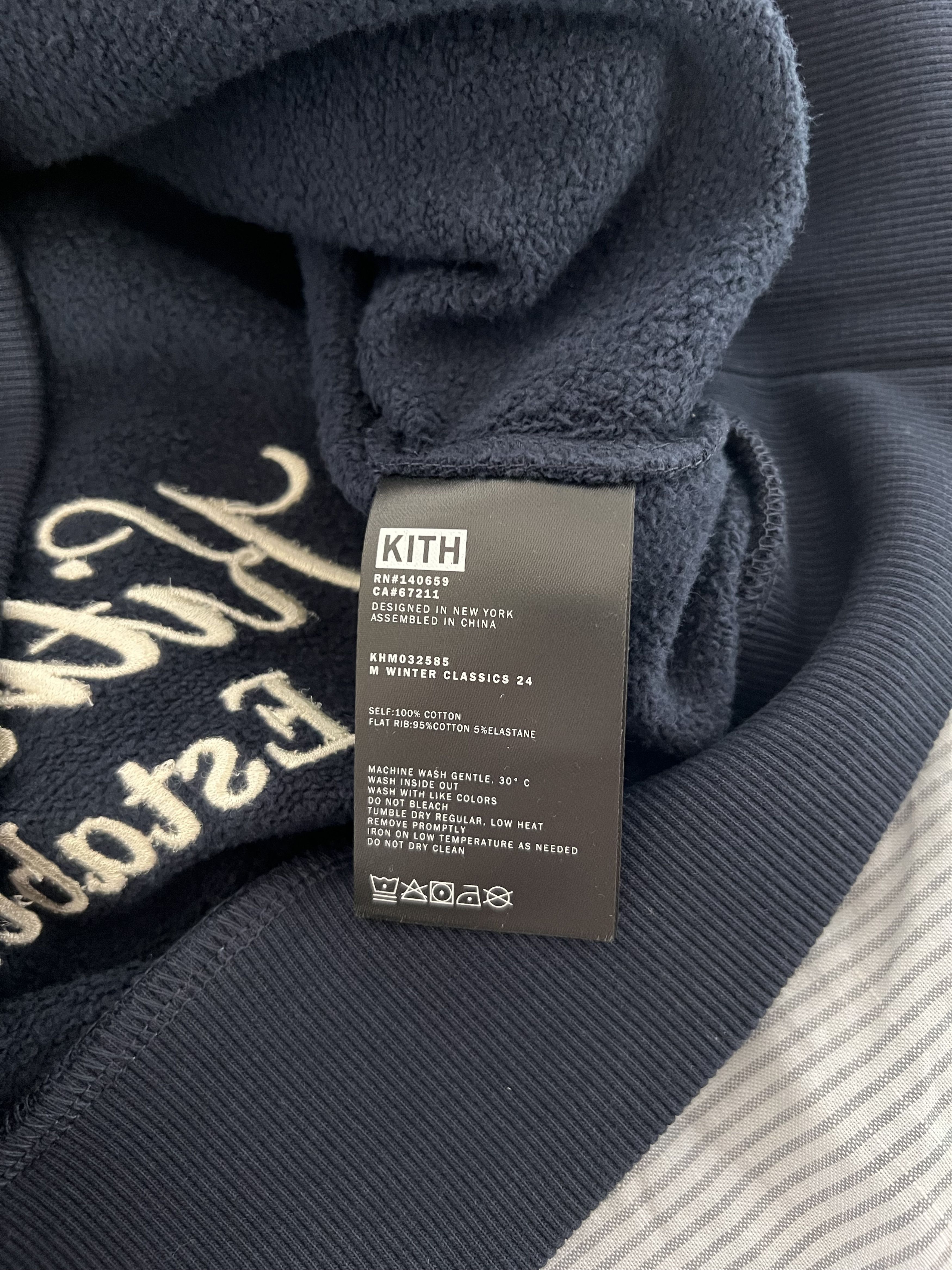 Kith Kith Nelson Collared Pullover in Nocturnal Blue | Grailed