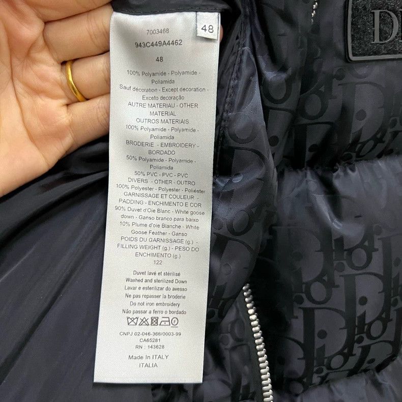 Dior Dior Black full-print old-fashioned down jacket 2502-Nextar Size US M / EU 48-50 / 2 - 3 Thumbnail