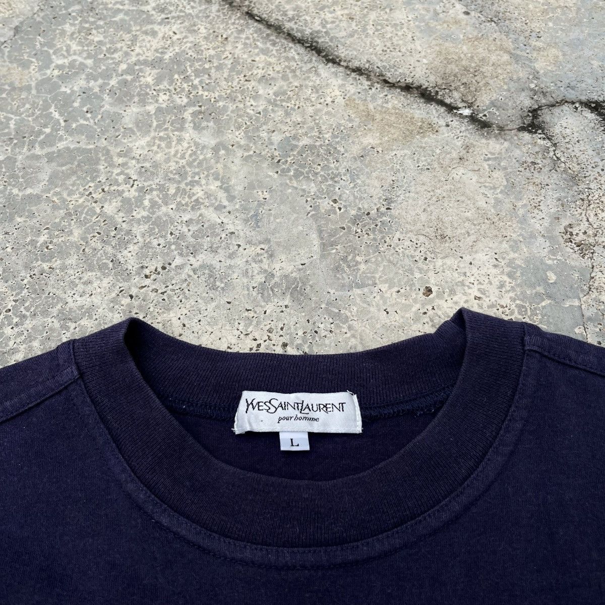 Yves Saint Laurent YSL Yves Saint Lairent Homme Boxy Cutting Design Tee Size US L / EU 52-54 / 3 - 4 Thumbnail
