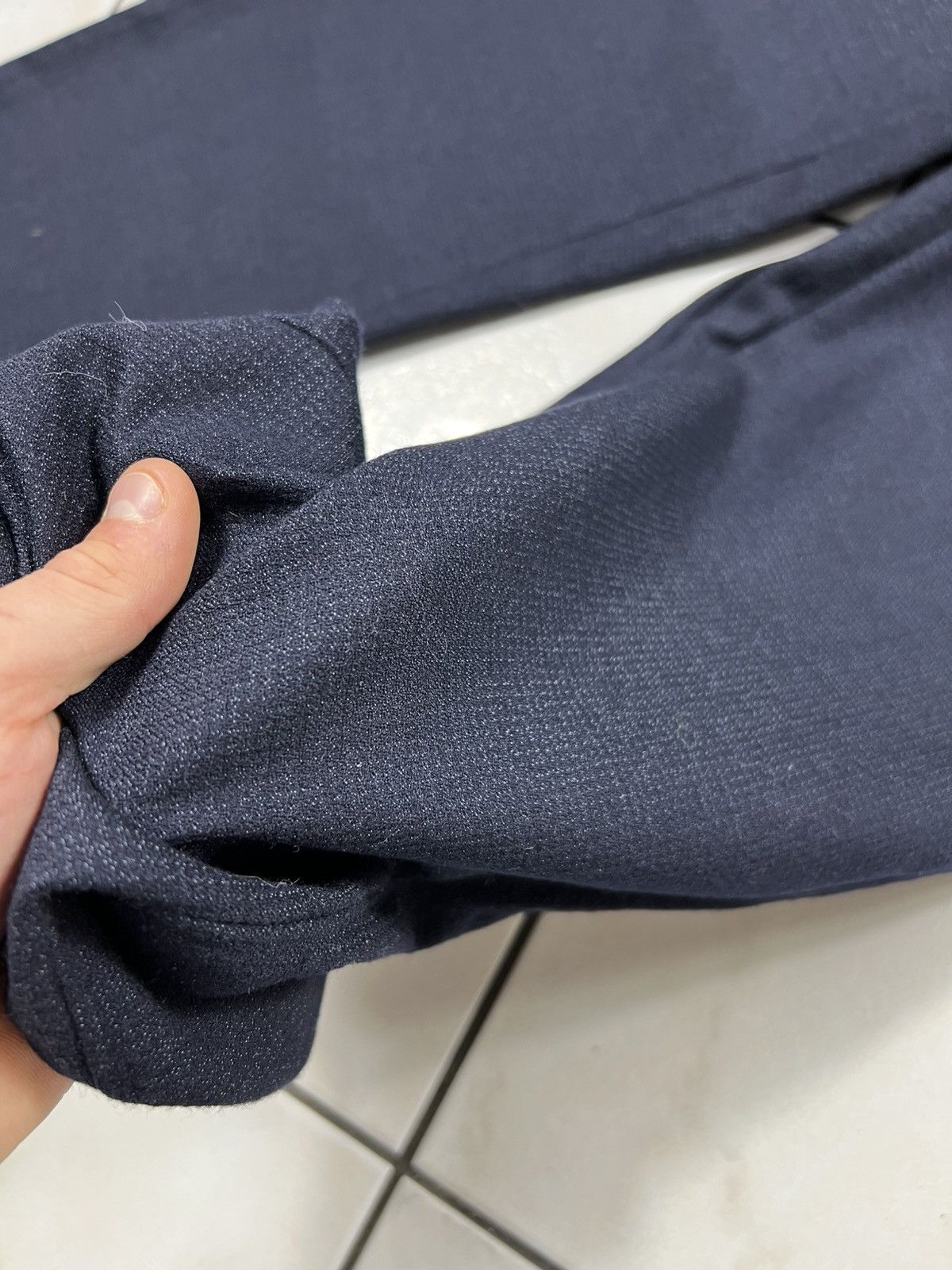 Dior Dior hedi slimane wool silk textured navy casual pants suit Size US 30 / EU 46 - 7 Thumbnail