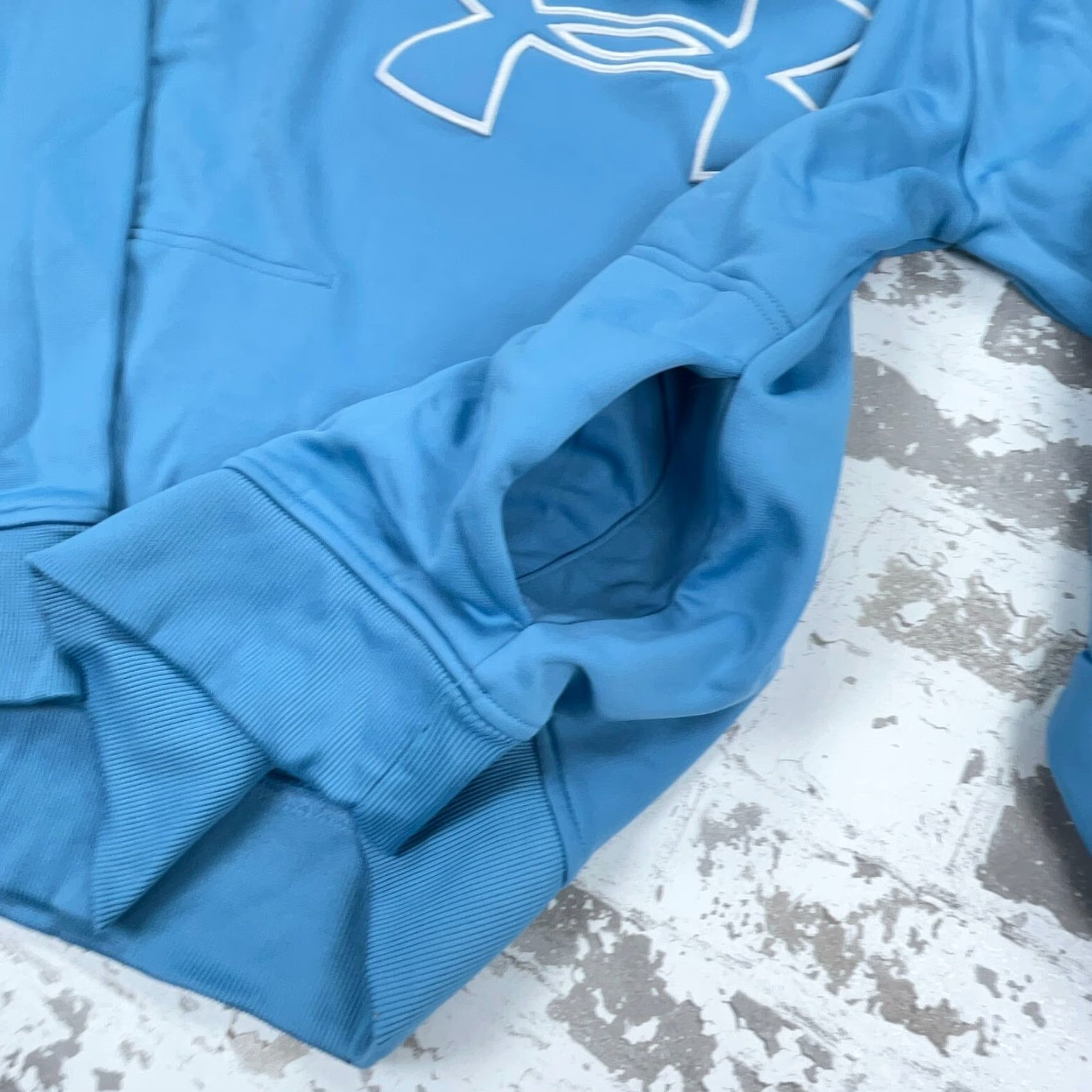 Under Armour Under Armour Hoodie Women M Blue White Pullover Sweatshirt Hooded Lightweight Moisture Wicking Pockets Fall Winter Modern Sports Bạn Size M / US 6-8 / IT 42-44 - 5 Thumbnail