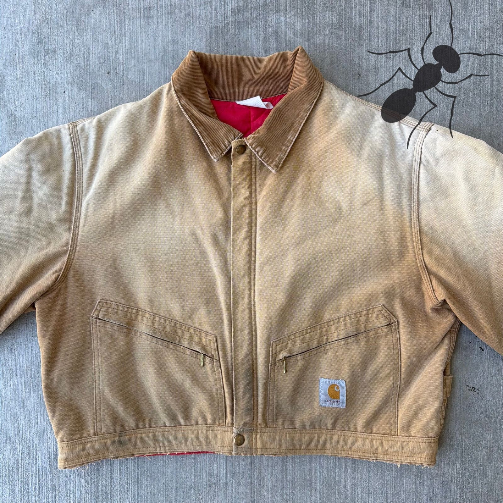 Carhartt × Vintage Carhartt brown cropped Detroit style work wear jacket Size US XL / EU 56 / 4 - 3 Thumbnail