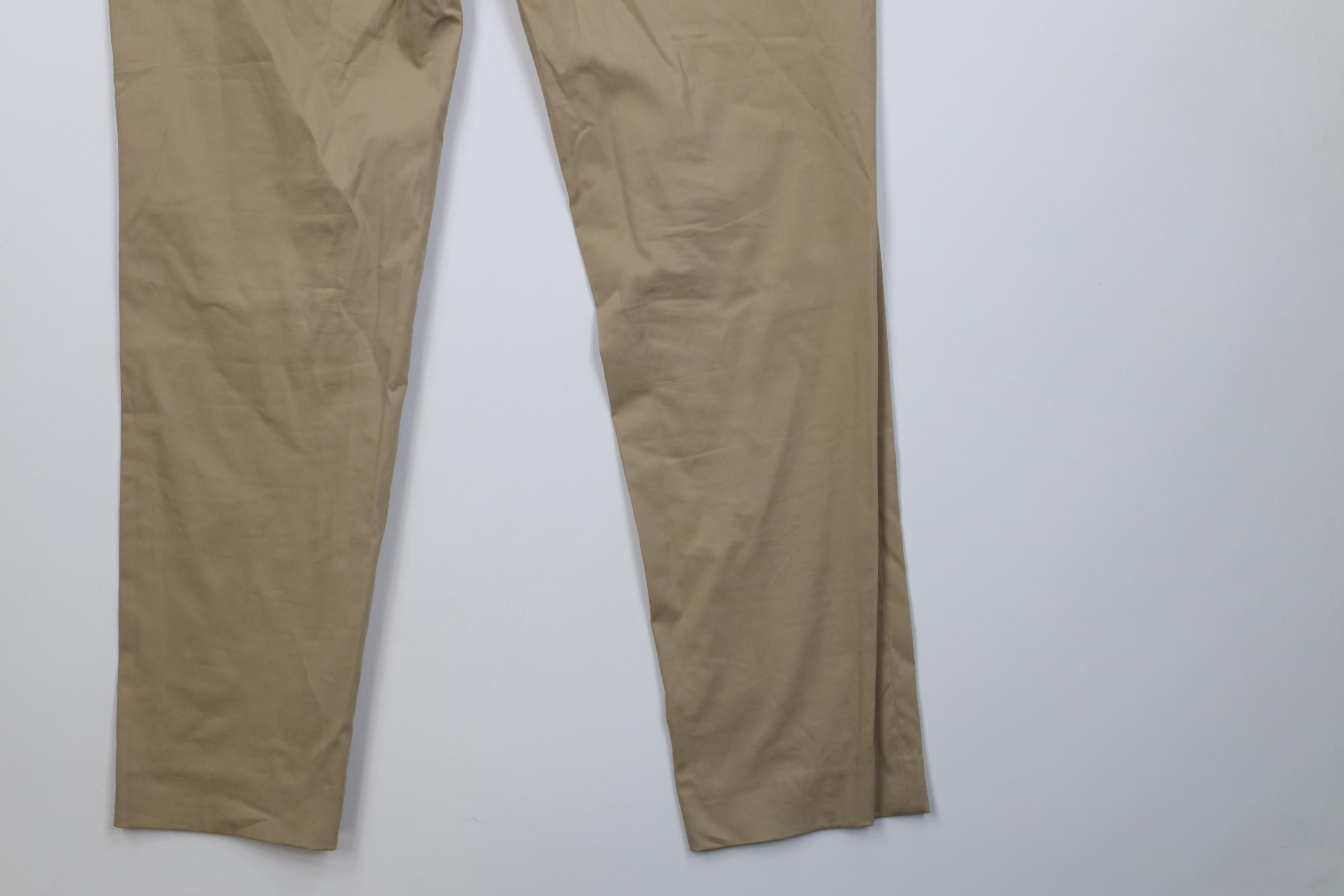 Express Express Stretch+ Extra Slim Fit Chino Pants Trousers Beige Size US 34 / EU 50 - 15 Thumbnail
