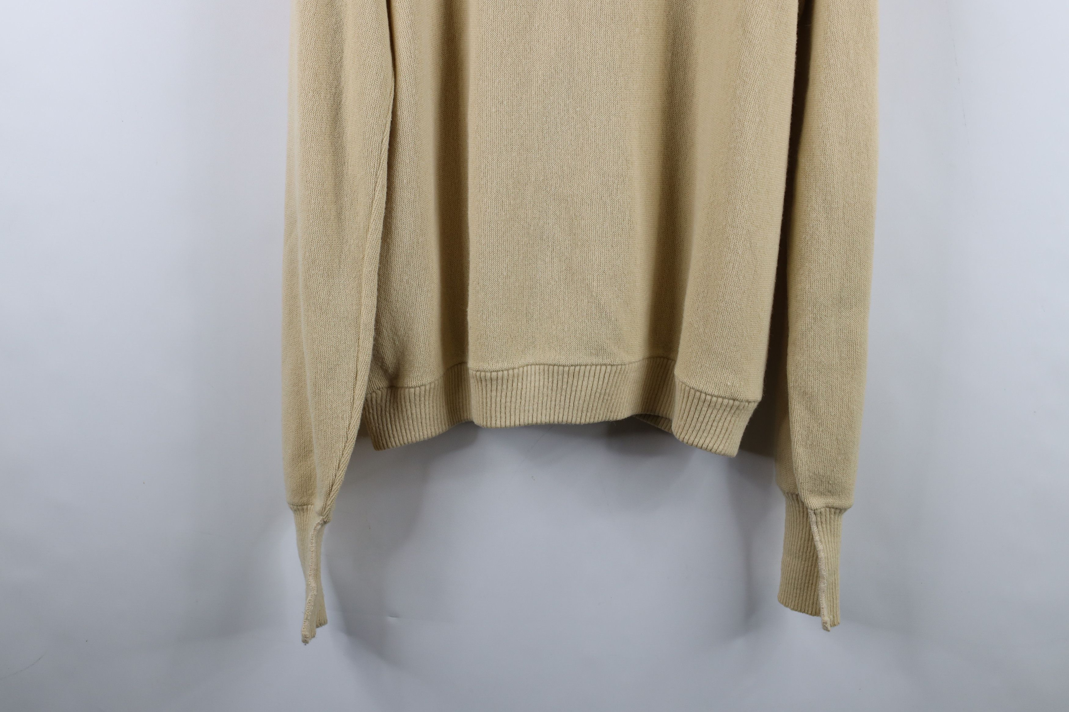 Vintage Vintage 70s Streetwear Knit Cardigan Sweater Beige USA Size US XL / EU 56 / 4 - 13 Thumbnail