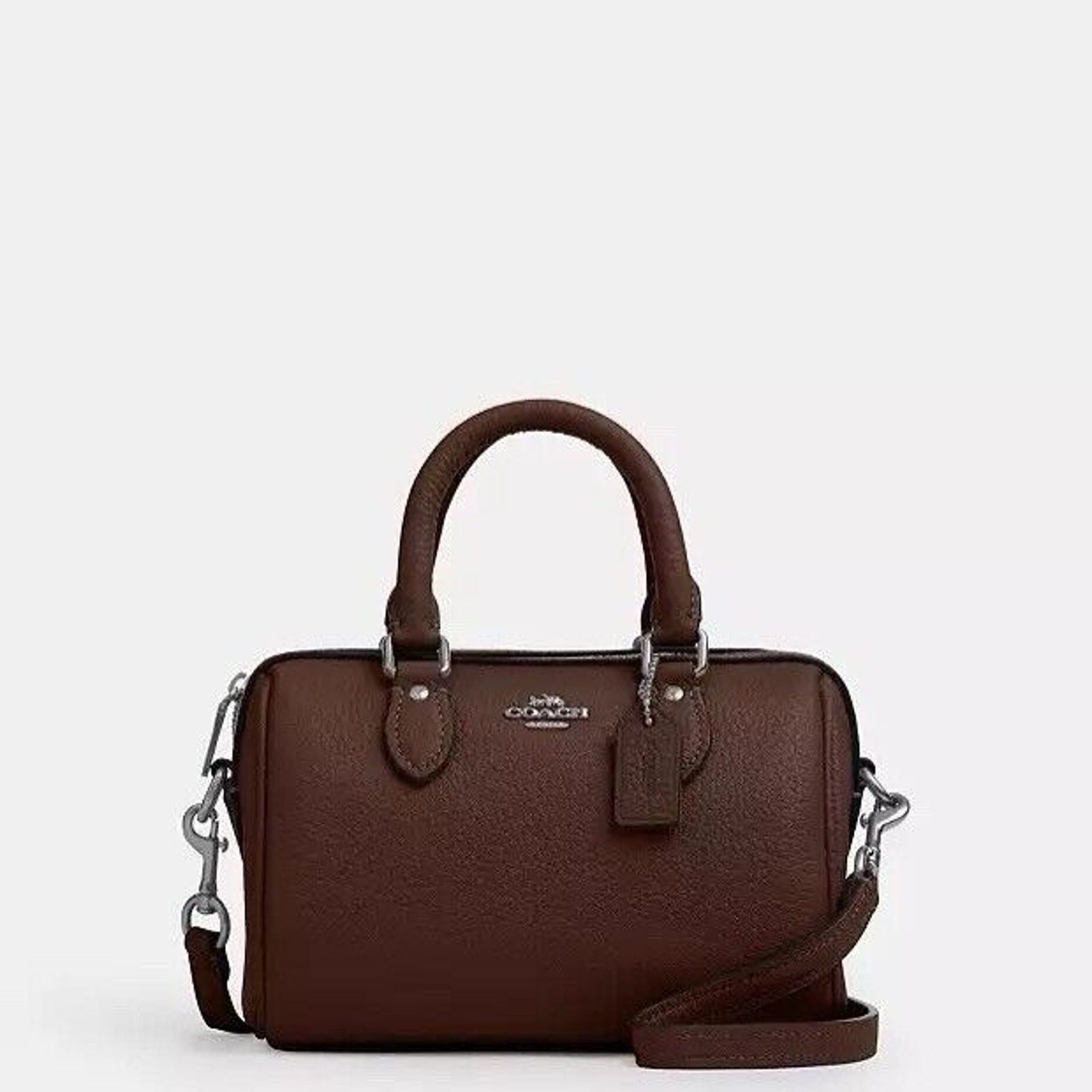 Coach NWT Coach Mini Rowan Crossbody/Satchel Silver/Maple CW328 Size ONE SIZE - 6 Thumbnail