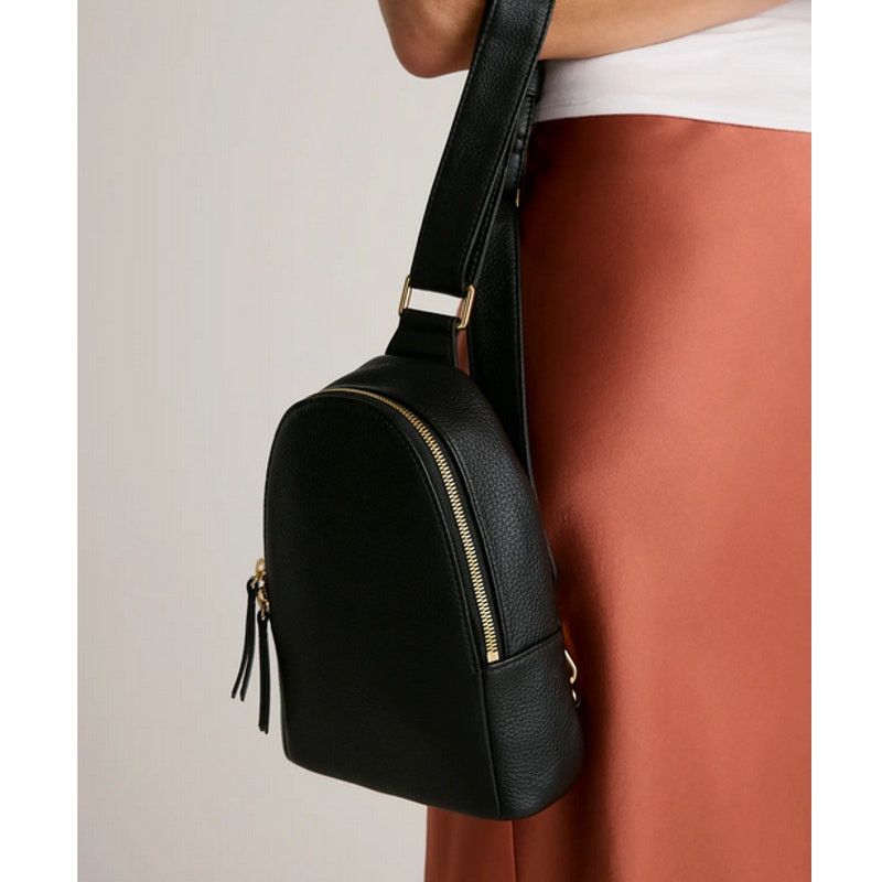 Quince Quince Italian Leather Sling Bag Black NWT Size ONE SIZE - 2 Thumbnail