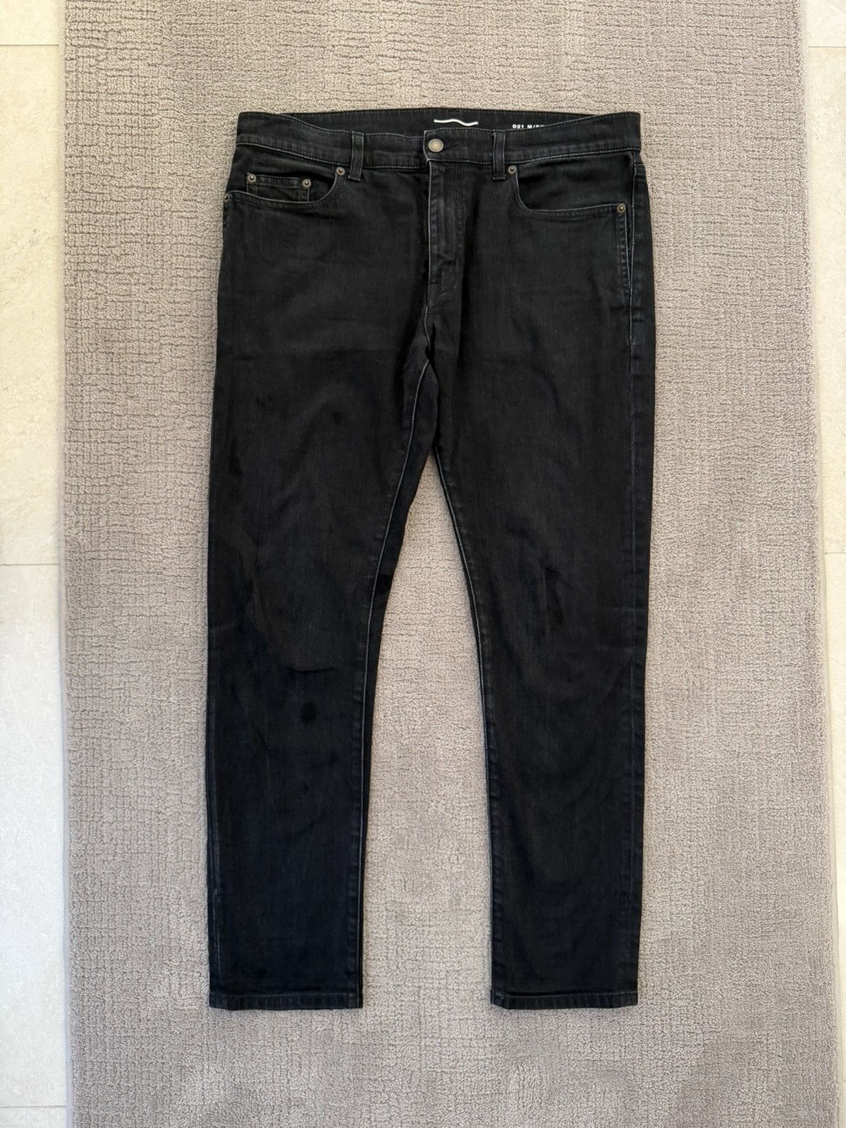 Saint Laurent Paris Slim Fit Black Denim Jeans Size US 34 / EU 50 - 3 Thumbnail