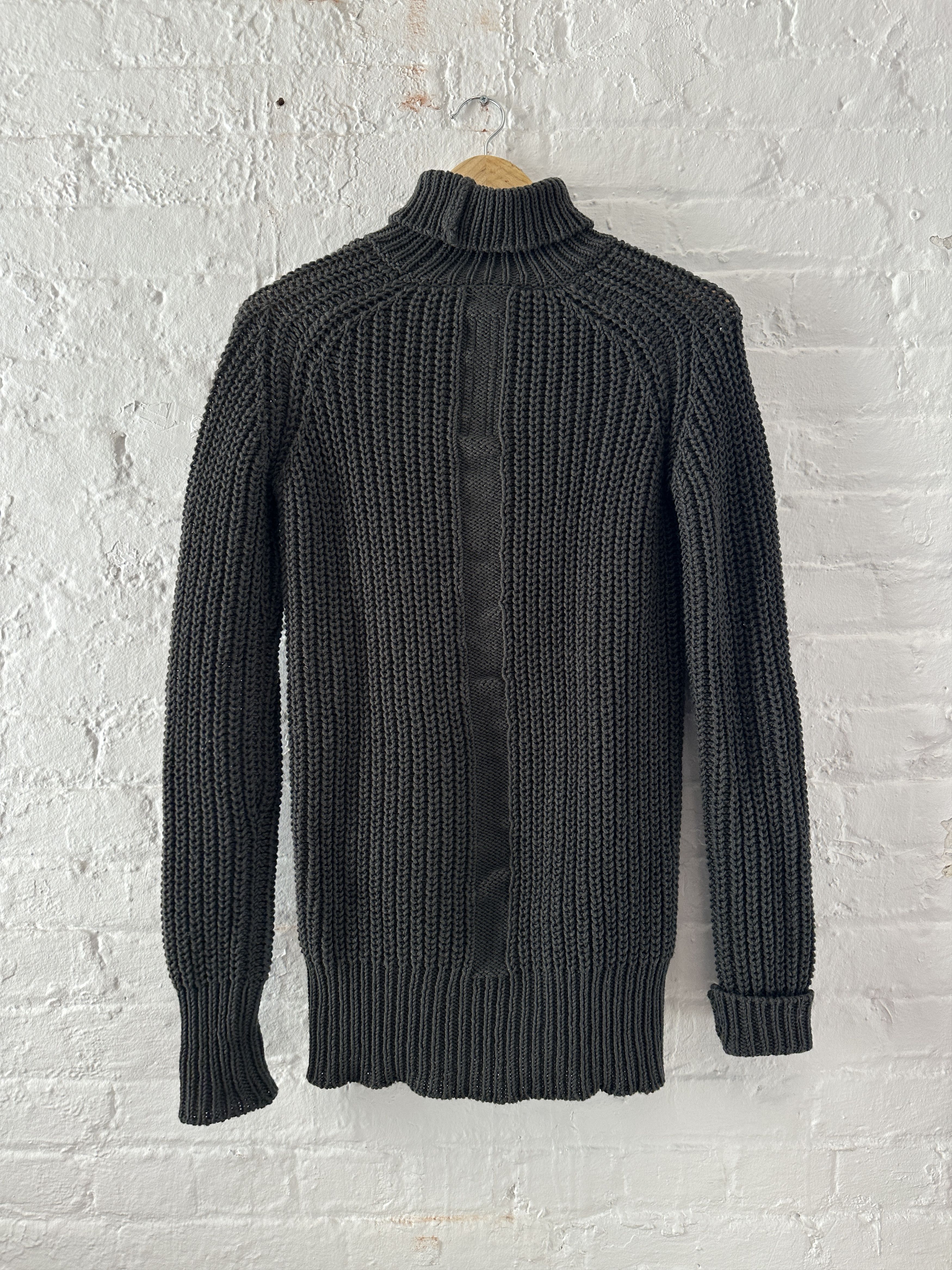Rick Owens Rick Owens Fisherman Knit 'Moody' Turtleneck Sweater Size US S / EU 44-46 / 1 - 3 Thumbnail