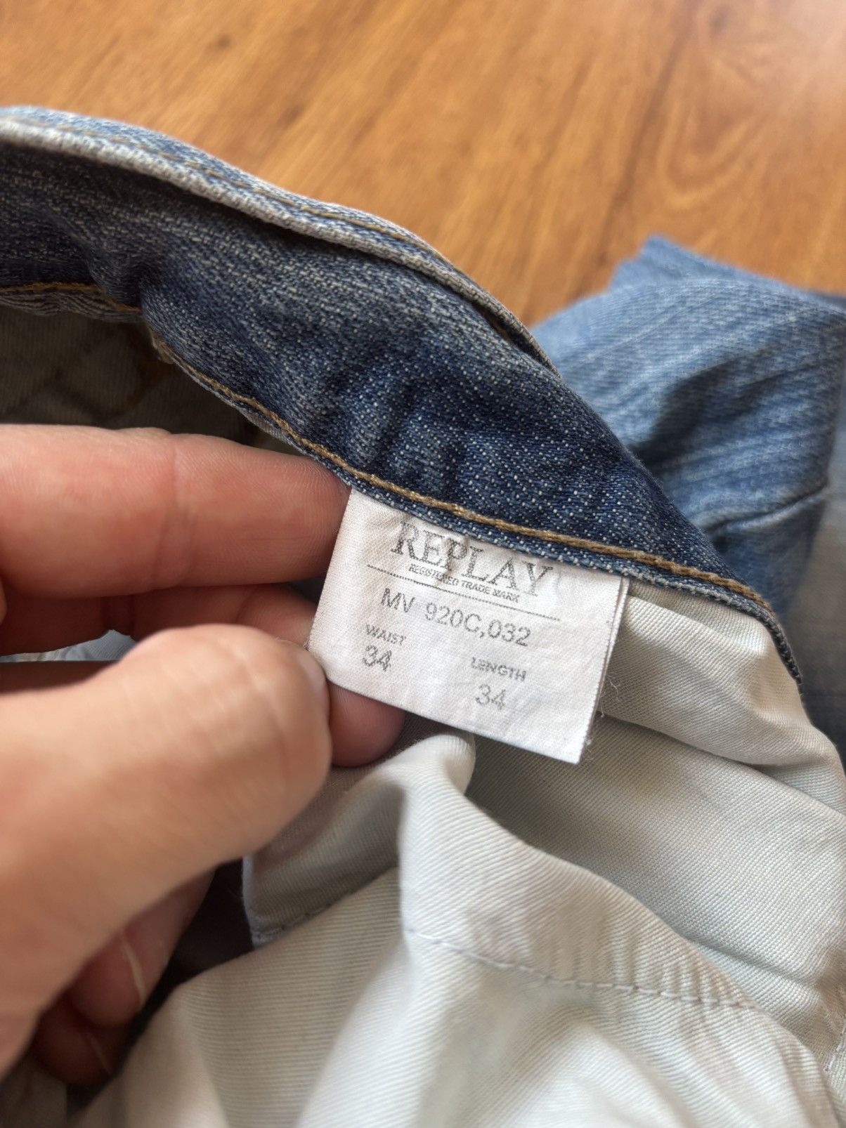 Affliction Vintage Replay Baggy Jeans Big Logo Embroidered y2k Denim Size US 34 / EU 50 - 7 Thumbnail