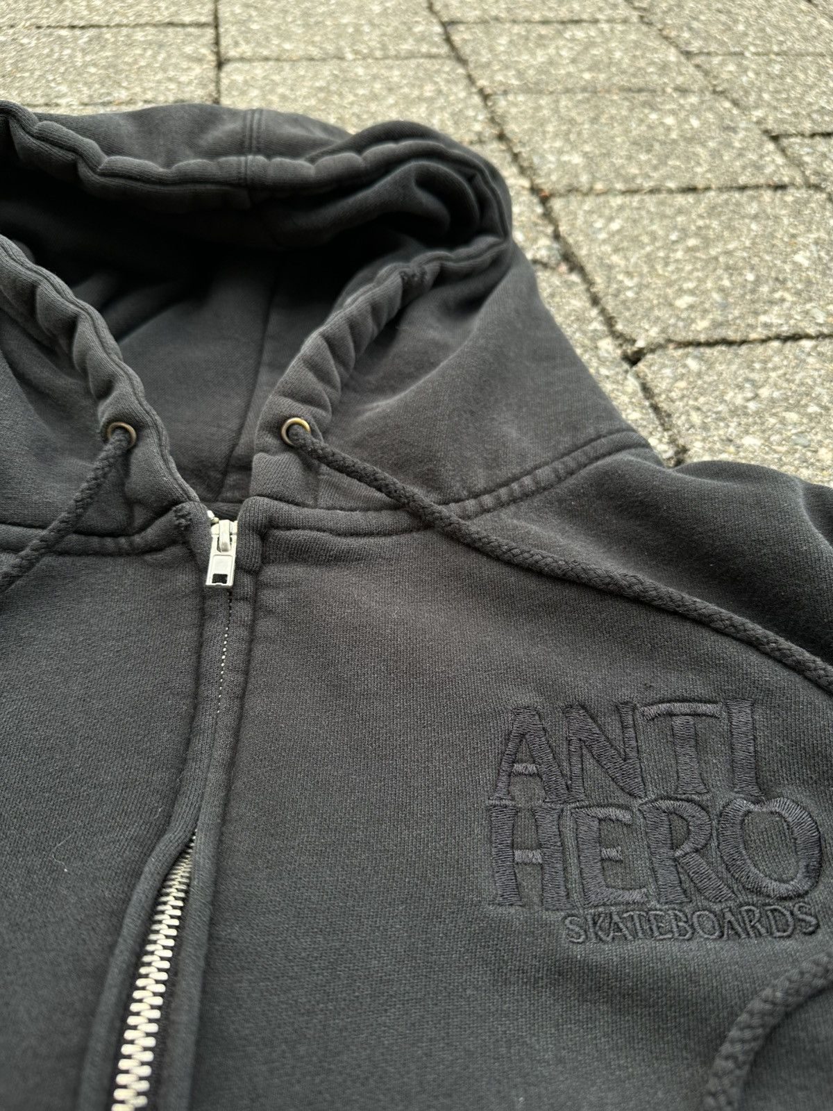 Antihero Vintage Antihero Black Zip up Hoodie Size US L / EU 52-54 / 3 - 3 Thumbnail