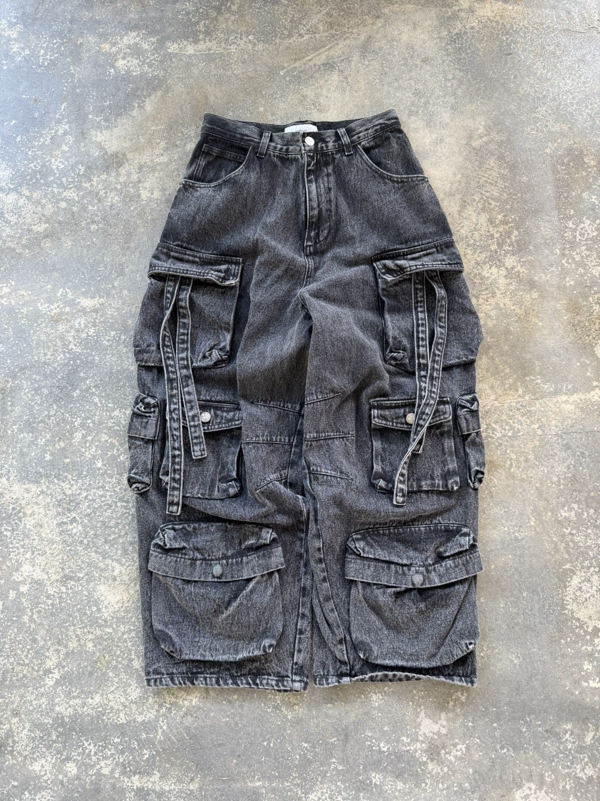 Japanese Brand ADRER Parachute Cargo Pants Denim Size US 26 / EU 42 - 1 Thumbnail