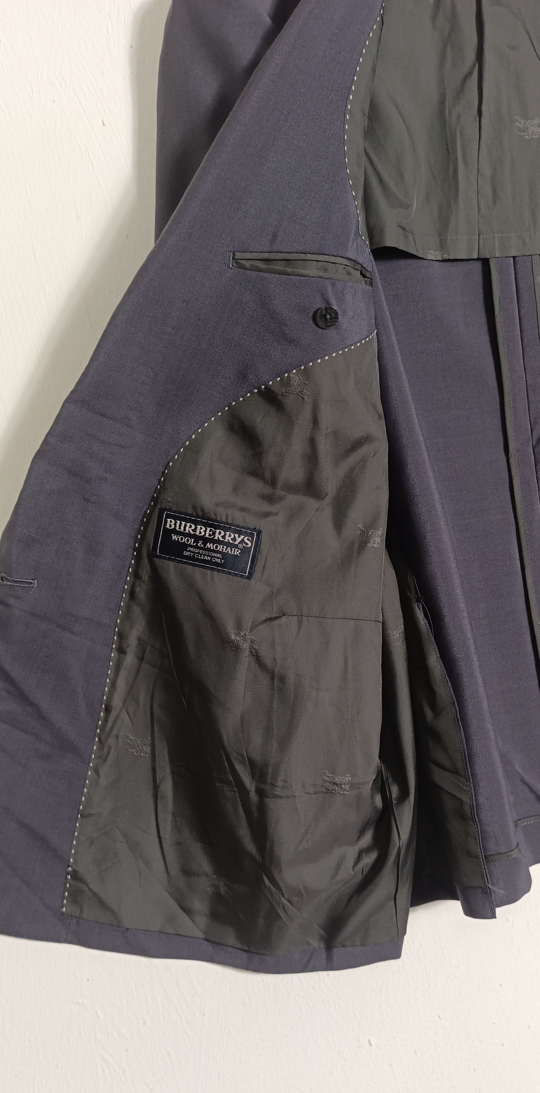 Burberry × Vintage Burberry Vintage Woll Tailored Double Breasted Blazer Size US L / EU 52-54 / 3 - 7 Thumbnail