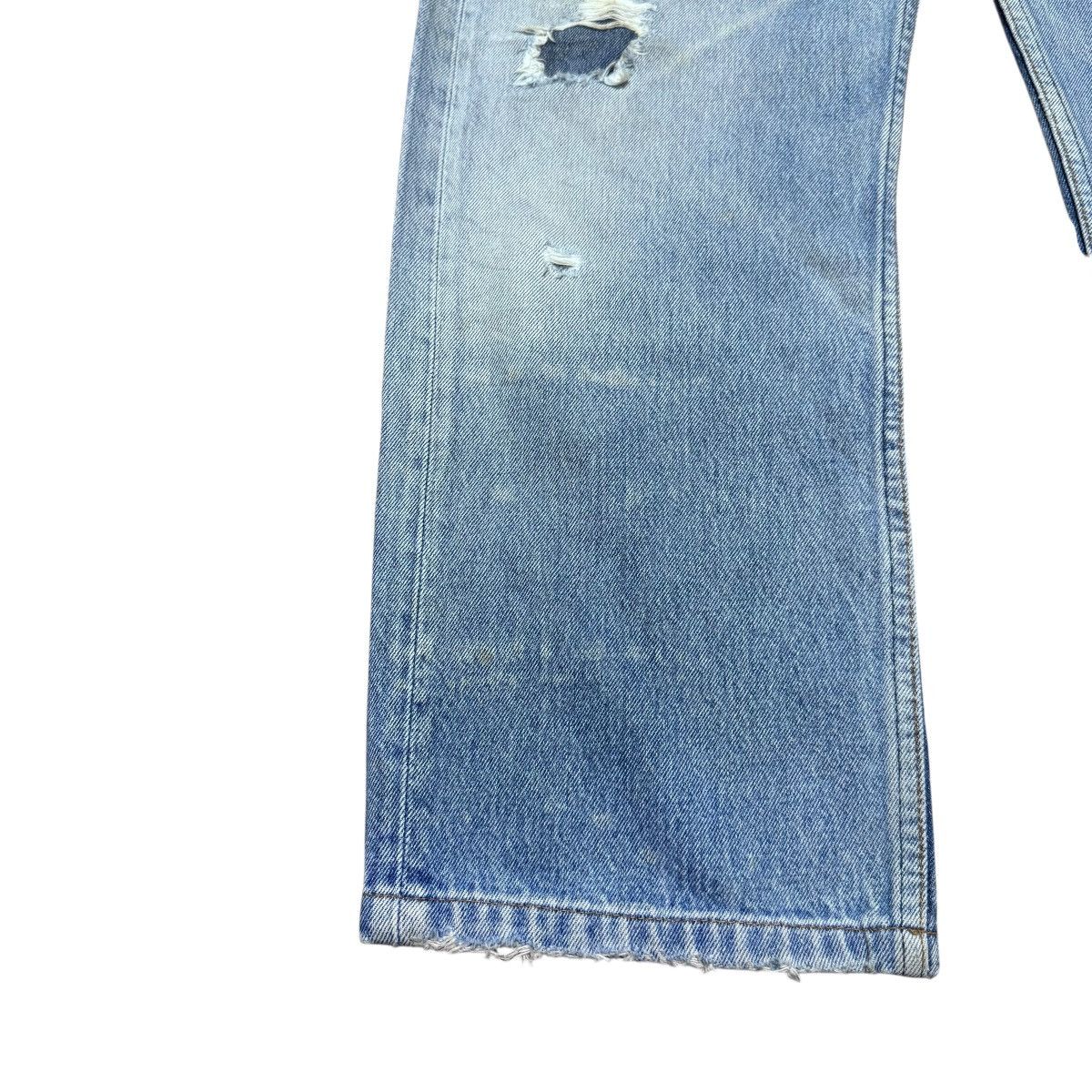 Levi's Vintage Levis 501 Distressed Denim Jeans Size US 35 - 9 Thumbnail