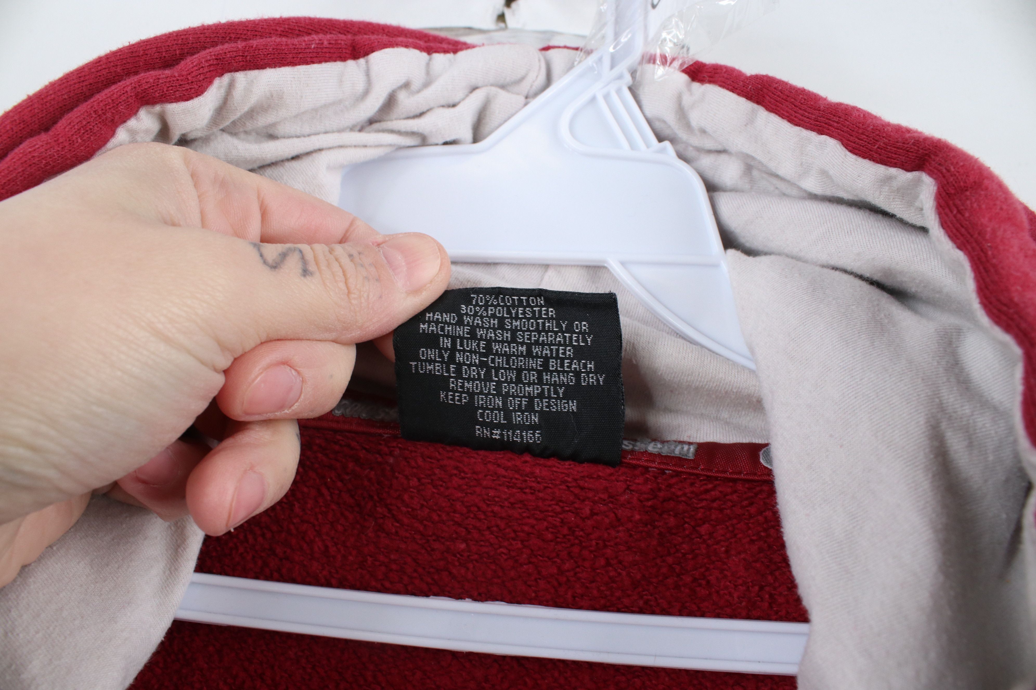 Vintage Vintage 90s Y2K Spell Out University of Alabama Hoodie Red Size US XL / EU 56 / 4 - 6 Thumbnail