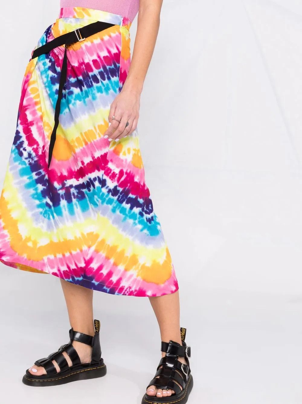 Kenzo o1y1025 Midi Skirt in Multicolor Size 28" / US 6 / IT 42 - 2 Thumbnail