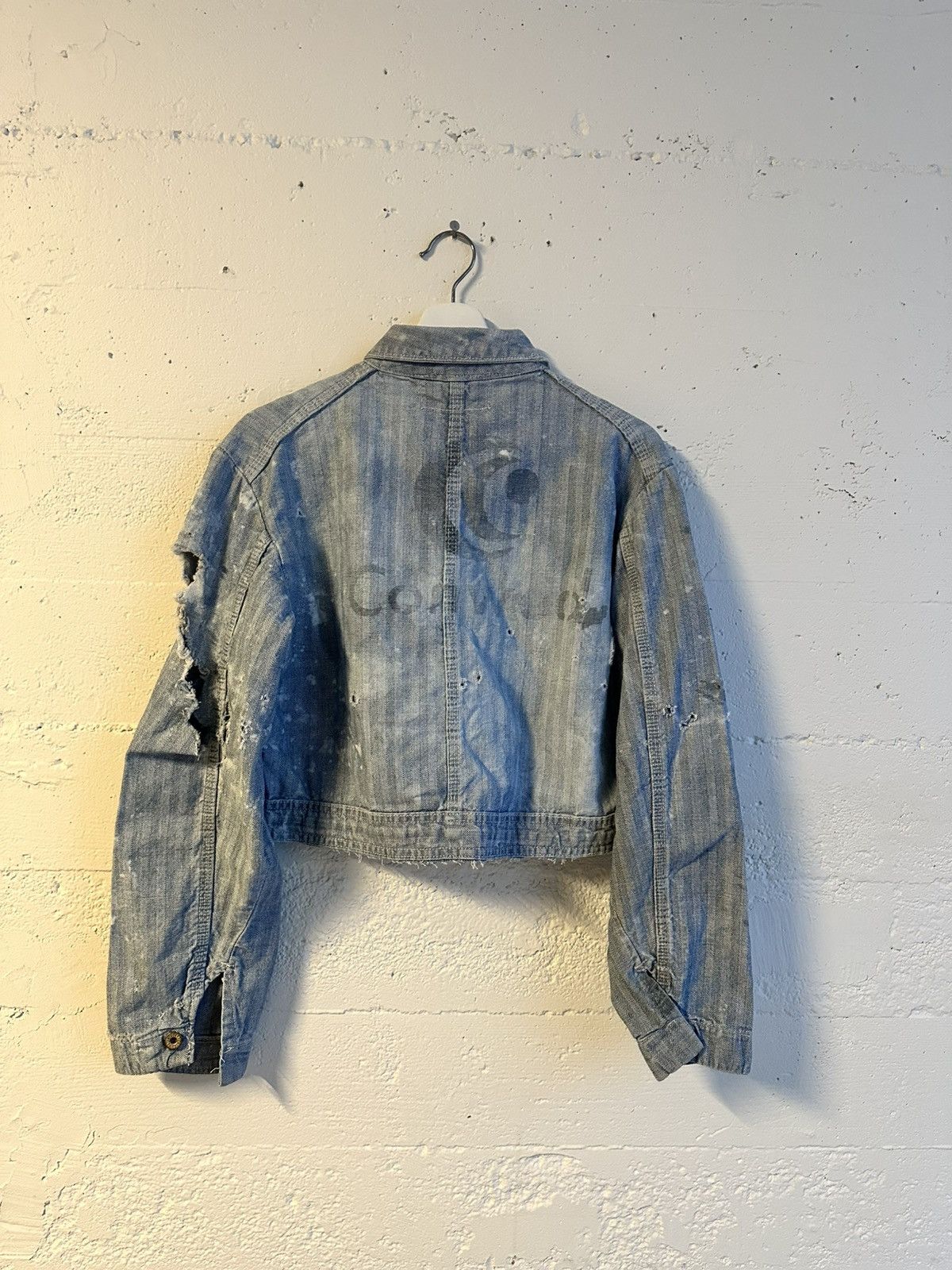 Vintage Universal Overall Co. Thrashed HBT Coverall Jacket Size US S / EU 44-46 / 1 - 3 Thumbnail