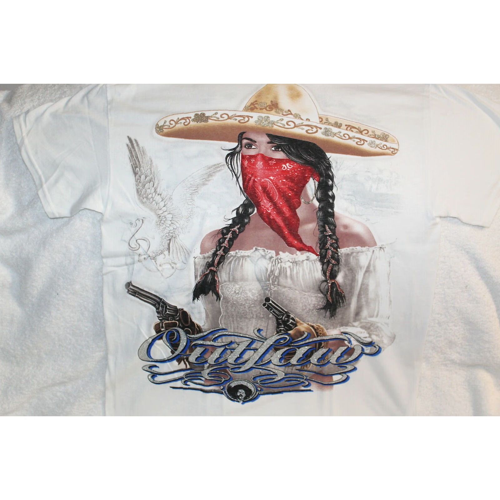 Vintage Outlaw Woman Shirt Mens Large XL Size US M / EU 48-50 / 2 - 2 Thumbnail