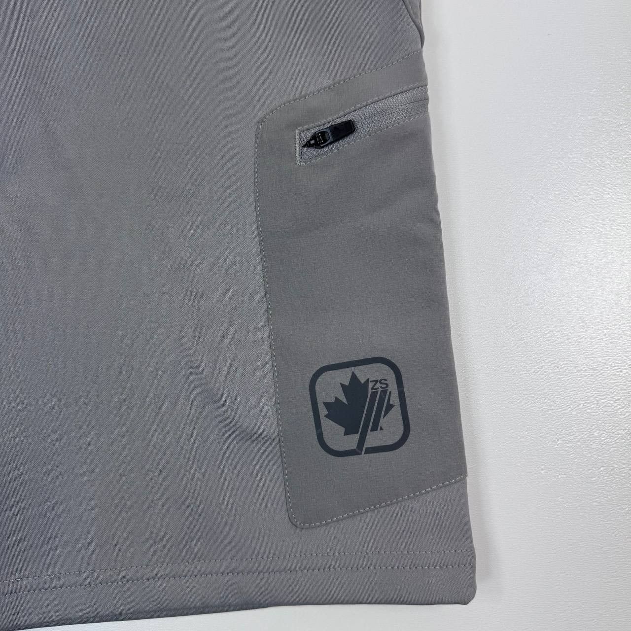 Other Zavetti Sport Gray Tech Shorts Cargo Zip Pockets Mens Size S Size US 30 / EU 46 - 3 Thumbnail