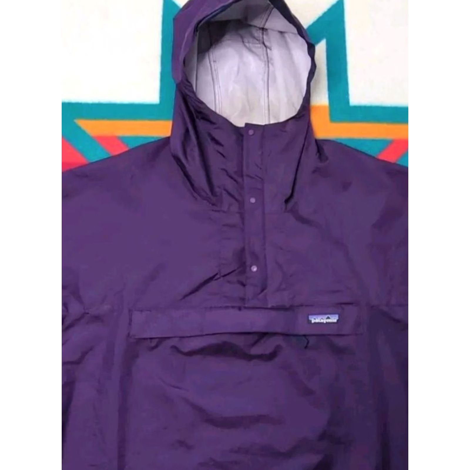 Patagonia VINTAGE Patagonia Anorak Jacket Purple XL 1/4 Zip Hooded Snap T Windbreaker 90s Mens Size US XL / EU 56 / 4 - 2 Thumbnail