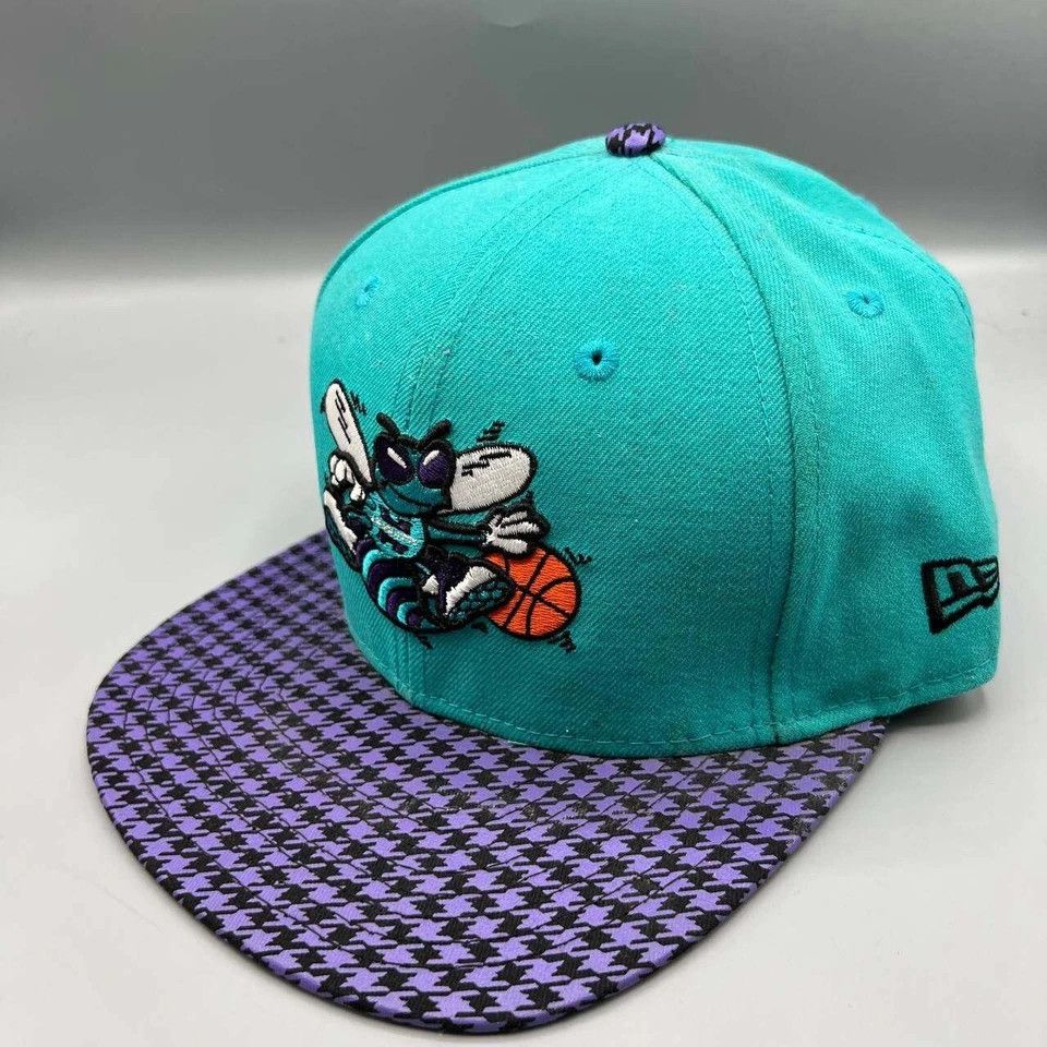New Era Charlotte Hornets Hat Men 9Fifty New Era Strap Back Cap Size ONE SIZE - 3 Thumbnail