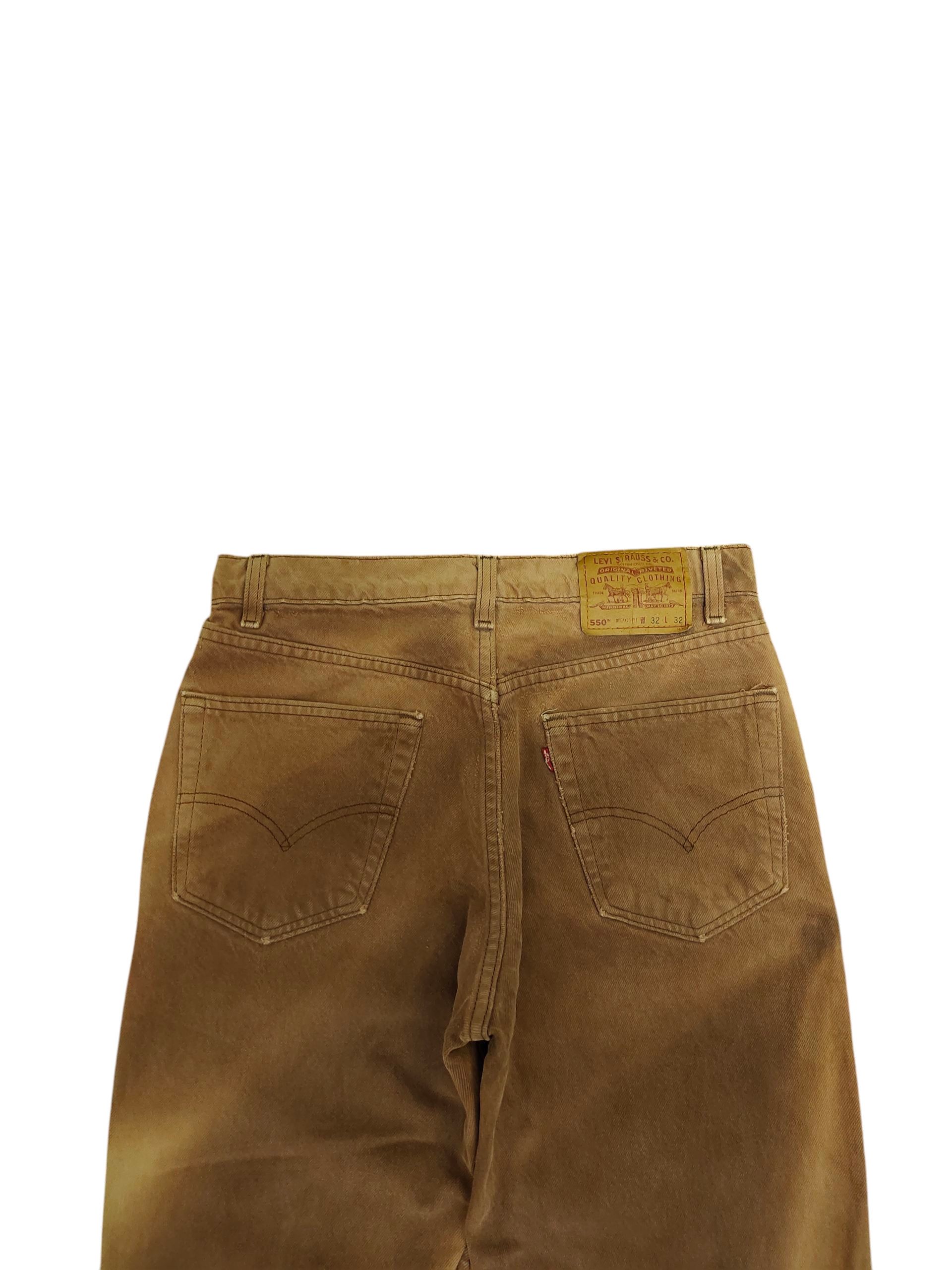 Comme des Garcons × Undercover Vintage 90s Levis 550 Relaxed Fit Two Tone Denim Jeans Size US 32 / EU 48 - 9 Thumbnail