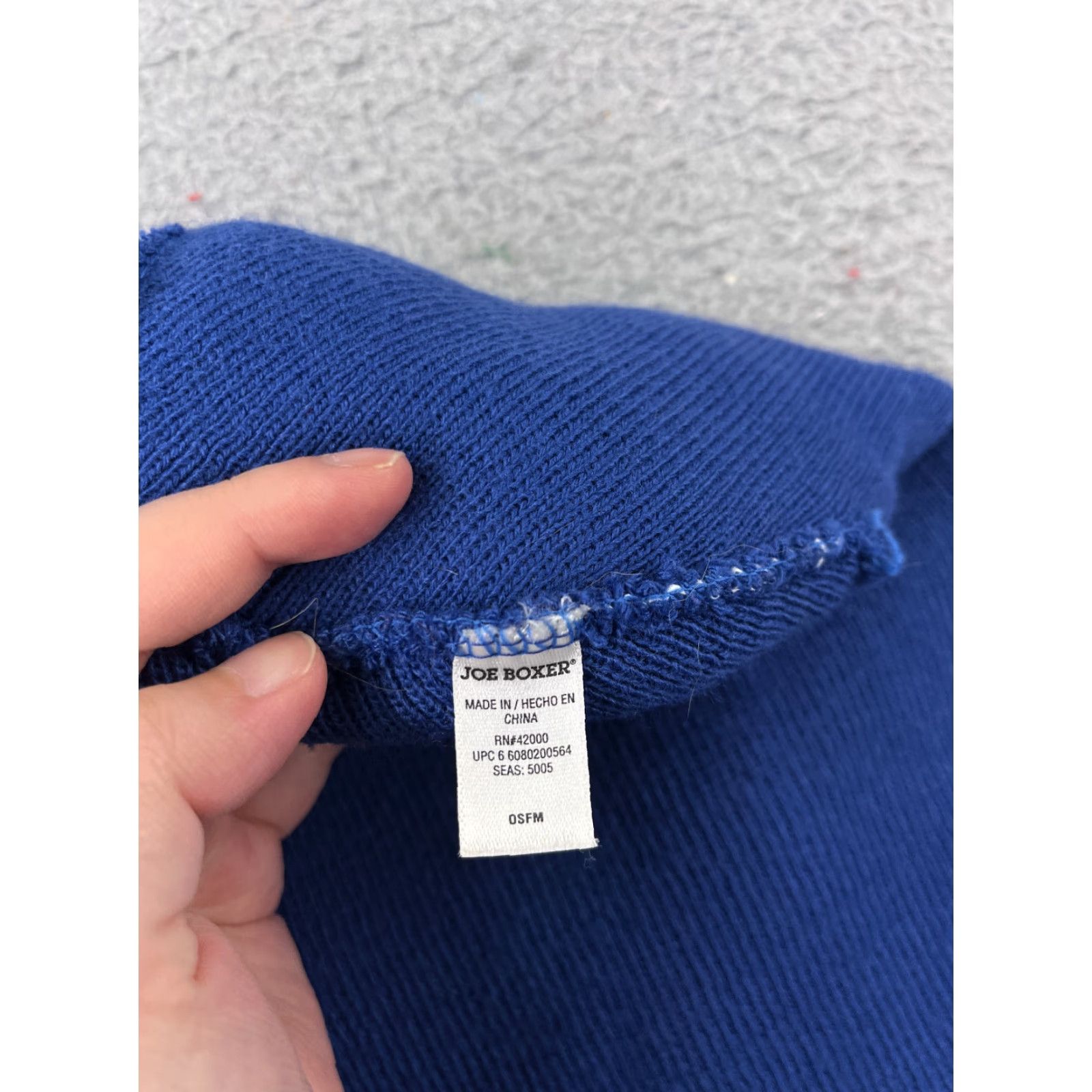 Joe Boxer Joe Boxer Beanie Hat Adults One Size Blue Knit Acrylic Polyester Ski Size 44L - 5 Thumbnail