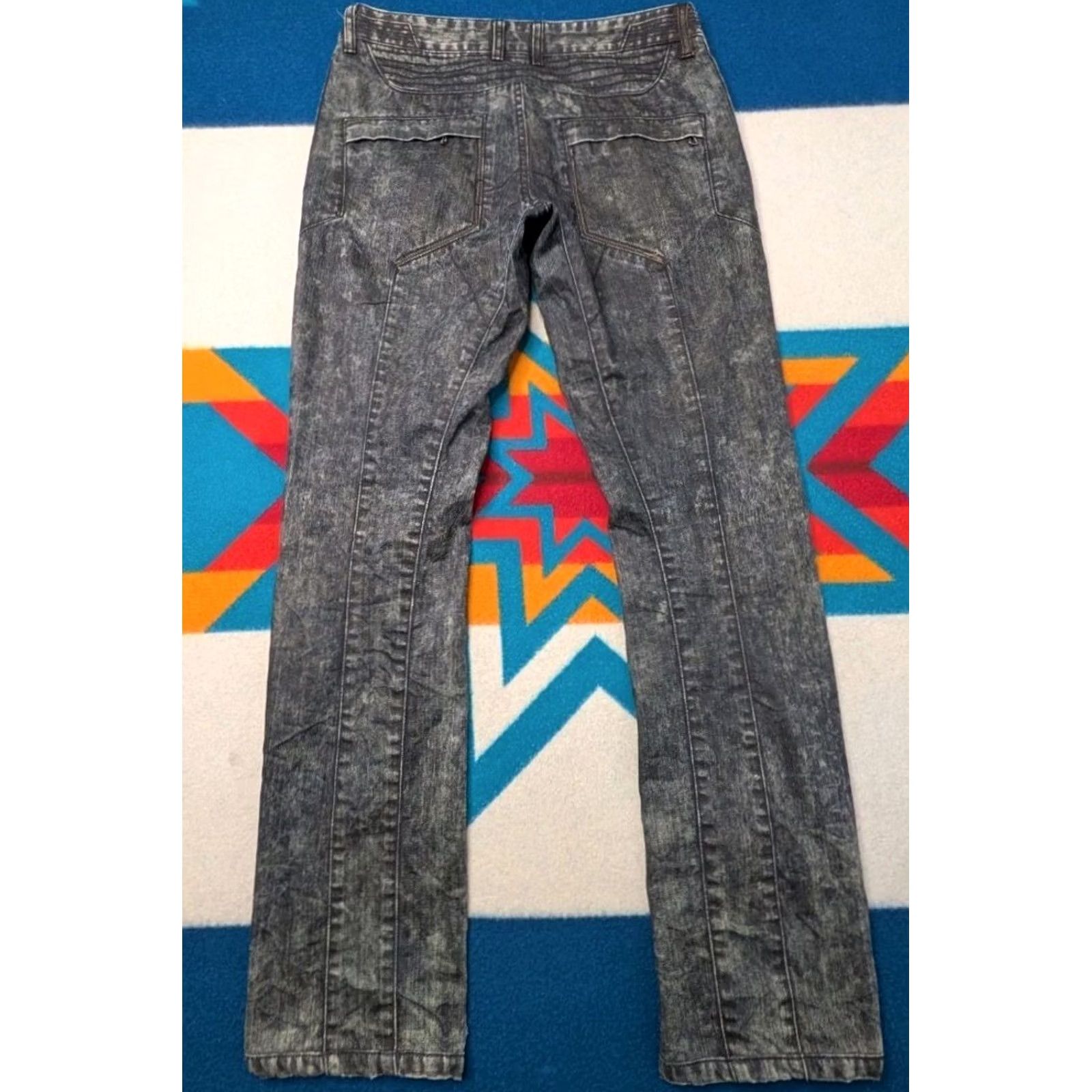 Vintage Intermezzo Japanese Selvedge Denim Jeans 32x33 Japan C3 M29 Y86 KO ReVirth Stars Size US 32 / EU 48 - 2 Thumbnail