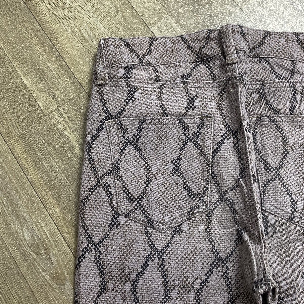 Hysteric Glamour × Japanese Brand Envym snake skin flare jeans pant Size US 26 / EU 42 - 10 Thumbnail