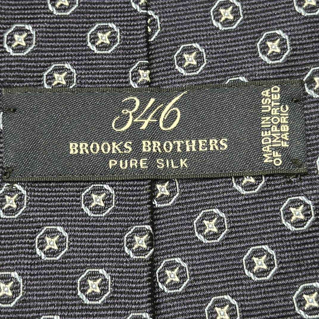 Brooks Brothers Tie Men One Size Silk Made in USA Woven Imported Fabric Red Multicolor L 58 W 4