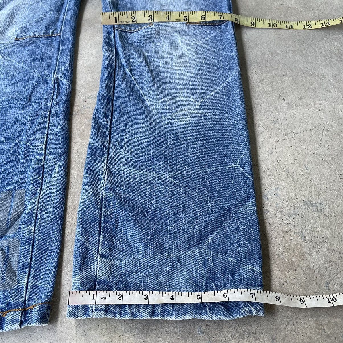 Hysteric Glamour 2000s Batsu Studio Skull Poem Double Waist Punk Jeans Size US 29 - 15 Thumbnail