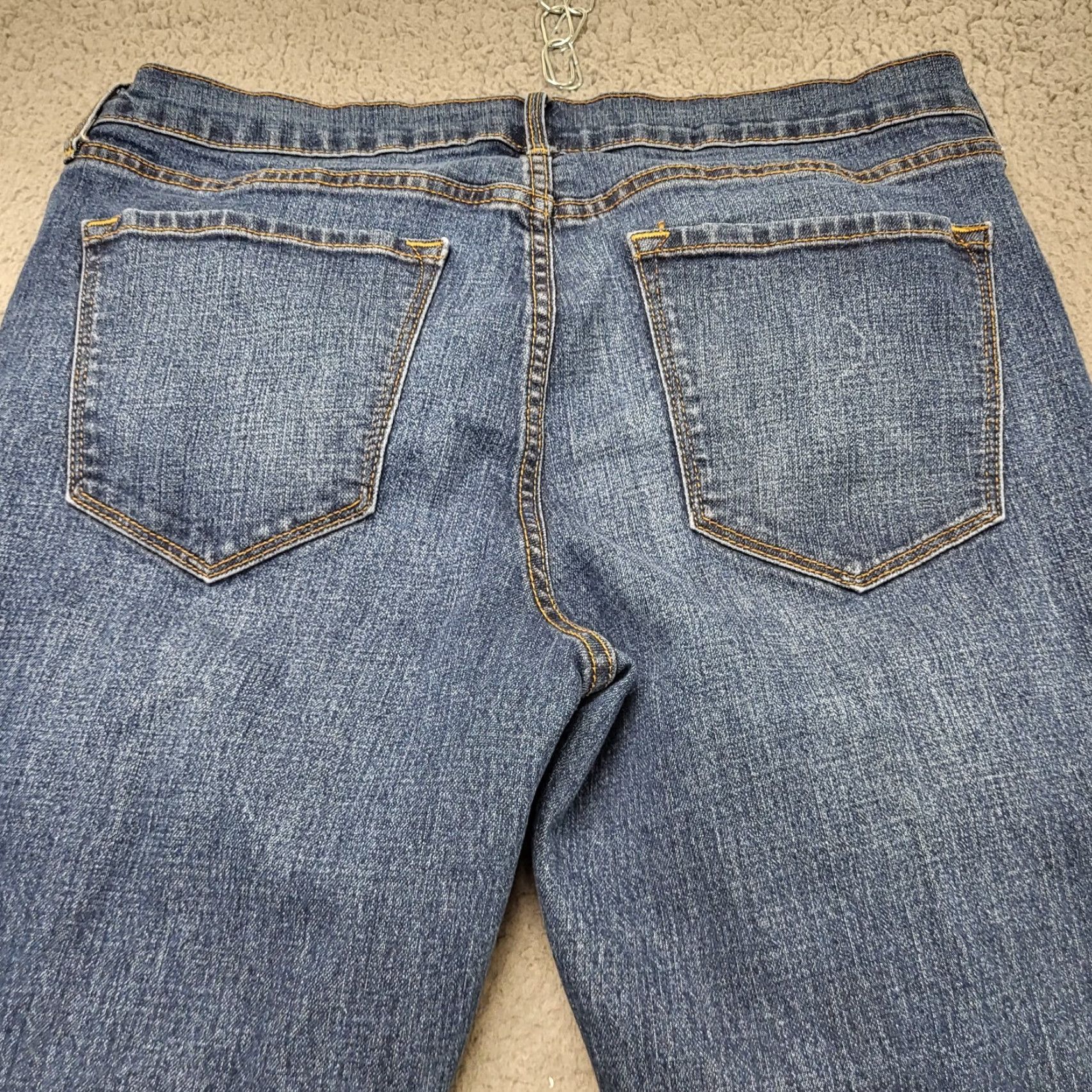 Old Navy Old Navy Original Jeans Women's 12 Regular Tapered Denim Dark Wash Casual Jeans Size 34" / US 12 / IT 48 - 2 Thumbnail
