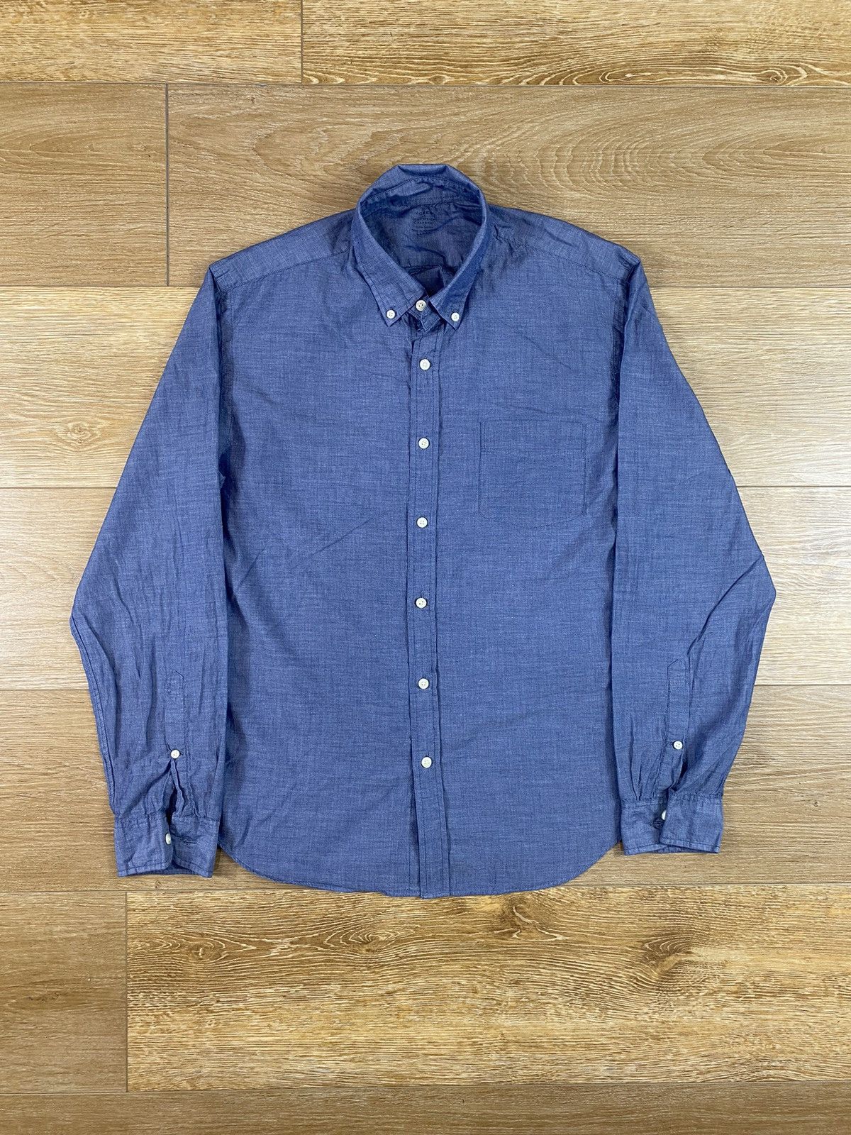 J.Crew Vintage 90s J.Crew Chambray Button Down Shirt Size US L / EU 52-54 / 3 - 1 Thumbnail