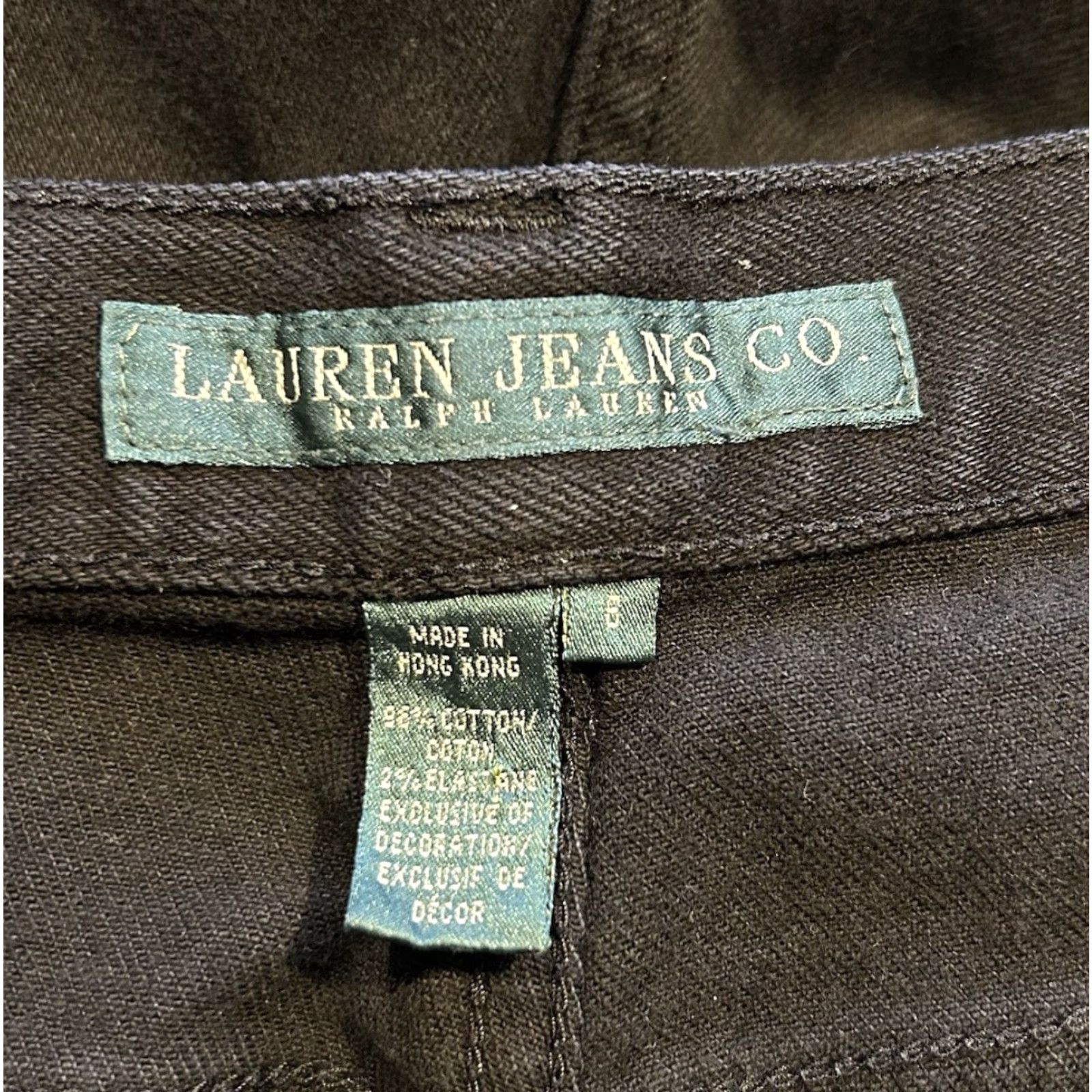 Ralph Lauren Lauren Ralph Lauren Women's Black Beaded Floral Bootcut Jeans 8 Size 30" / US 8 / IT 44 - 3 Thumbnail