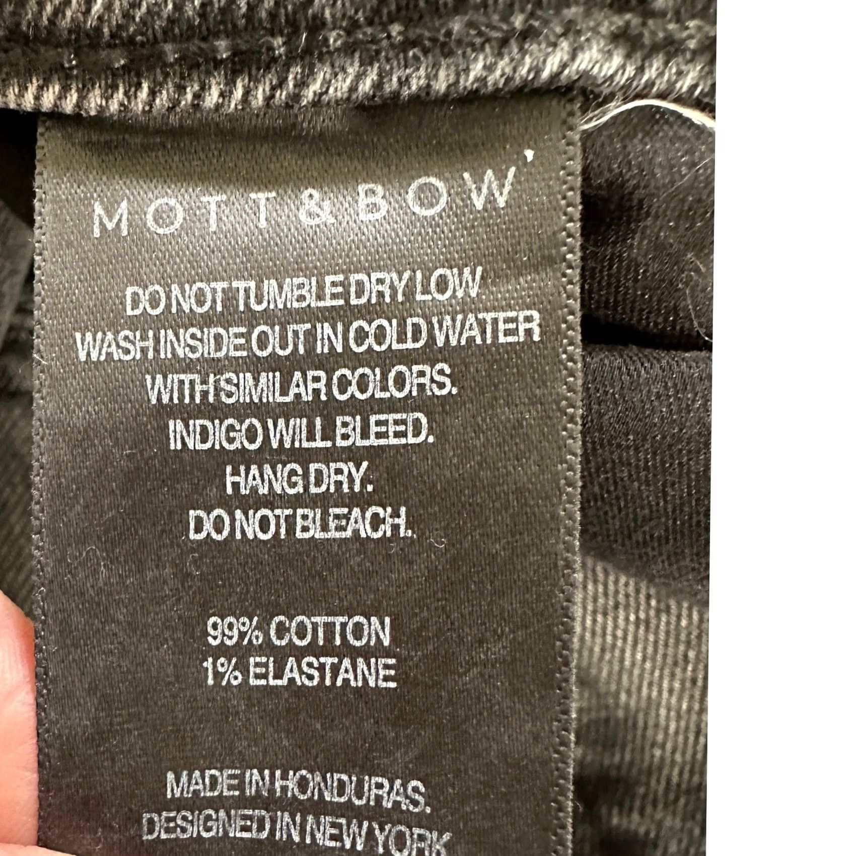 Mott & Bow Mott & Bow Slim Fit Jeans Mens 38x30 Dark Grey Faded Stretch Denim Pants EUC Size US 38 / EU 54 - 4 Thumbnail