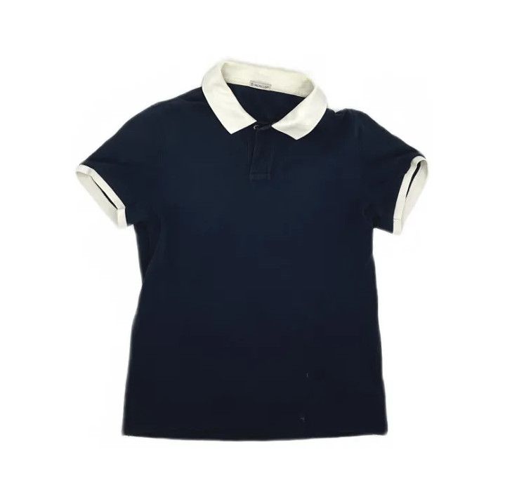 Moncler Moncler Contrast Collar Short Sleeve Polo Size US M / EU 48-50 / 2 - 1 Thumbnail