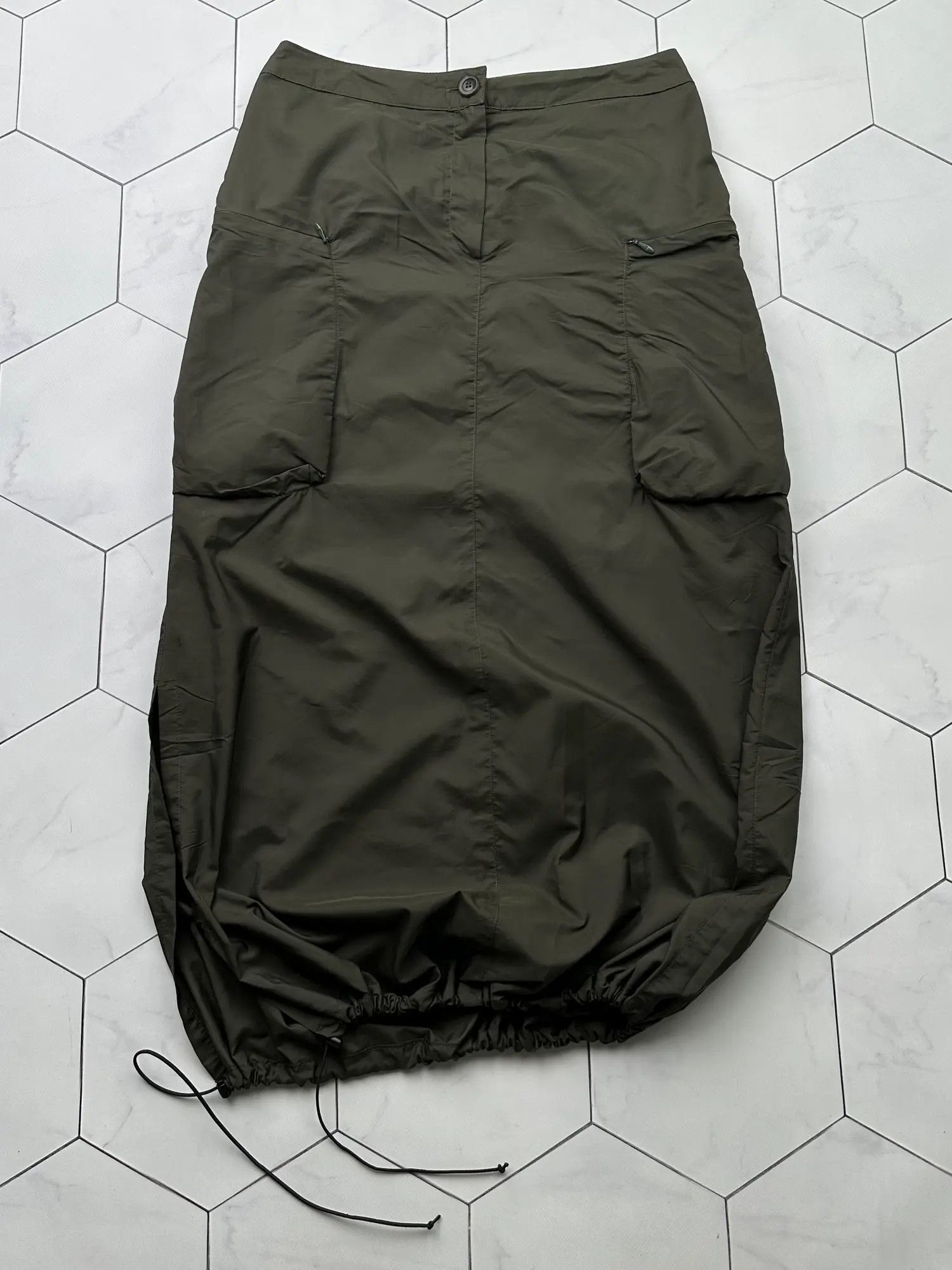 Japanese Brand Vintage Cargo Bondage Maxi Skirt (B468)E2 Size 28" / US 6 / IT 42 - 1 Thumbnail