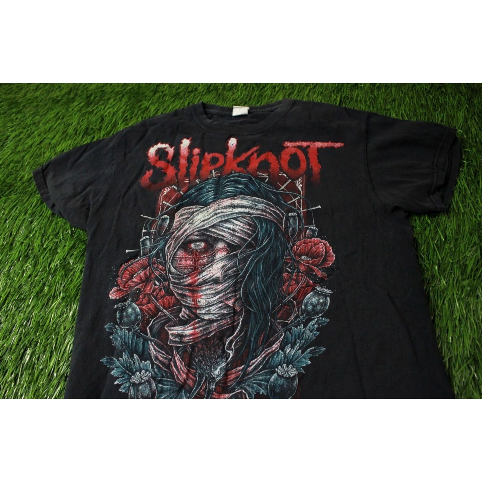 Gildan Nike Slipknot Shirt Men Short Sleeve Jersey Tee Gildan Original Size M Black 100% Cotton Size US M / EU 48-50 / 2 - 3 Thumbnail