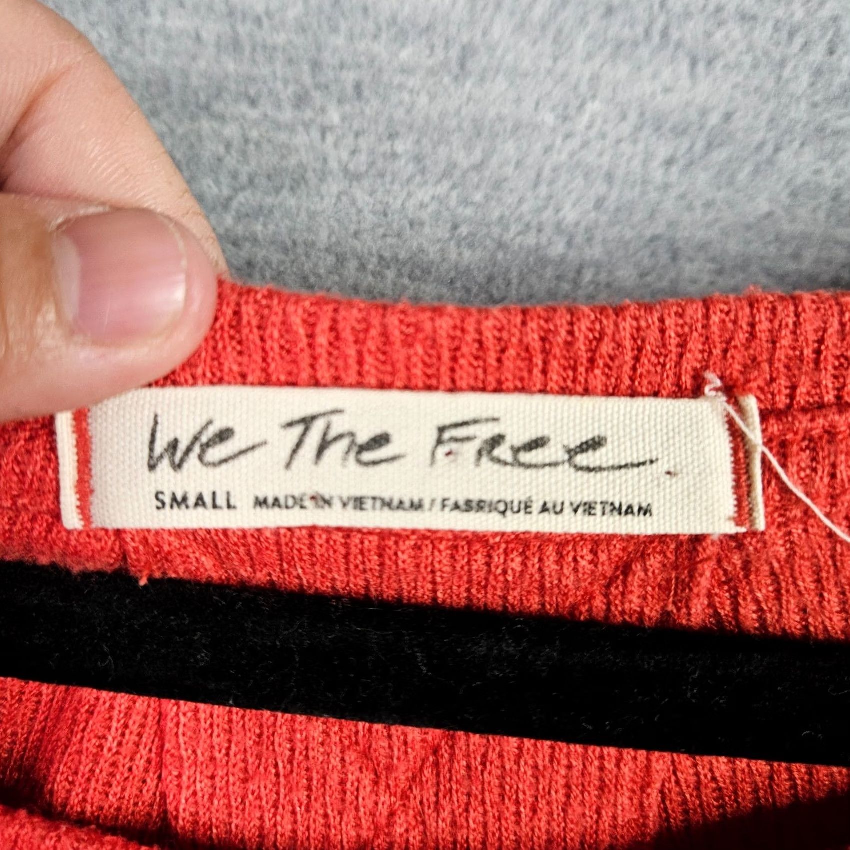 Vintage We The Free We The Free Women’s Waffle Knit Top Long Sleeve Casual Boho Sz Small Orange Shirt Womens Regular XS? Size S / US 4 / IT 40 - 3 Thumbnail