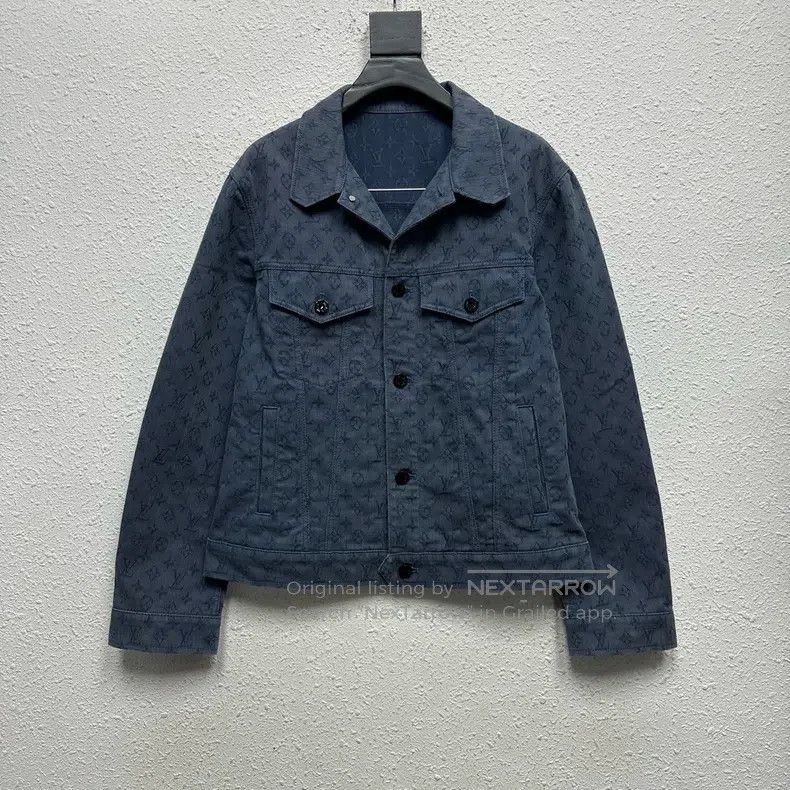 Louis Vuitton Louis Vuitton Blue long-sleeved denim jacket with full pri Size US M / EU 48-50 / 2 - 1 Thumbnail