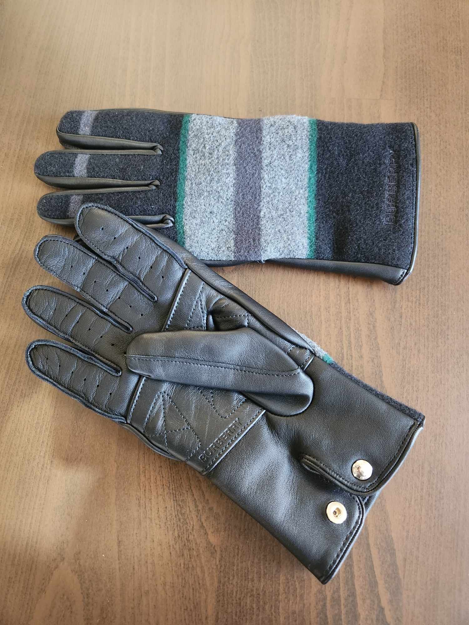 Burberry Burberry Leather Cashmere Gloves Size ONE SIZE - 4 Thumbnail
