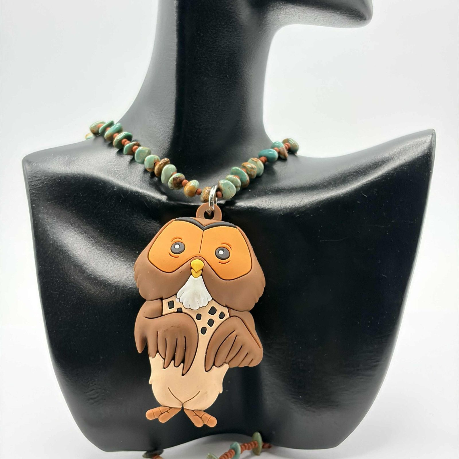 Disney Brown & Green Disney Owl Necklace Size ONE SIZE - 1 Thumbnail