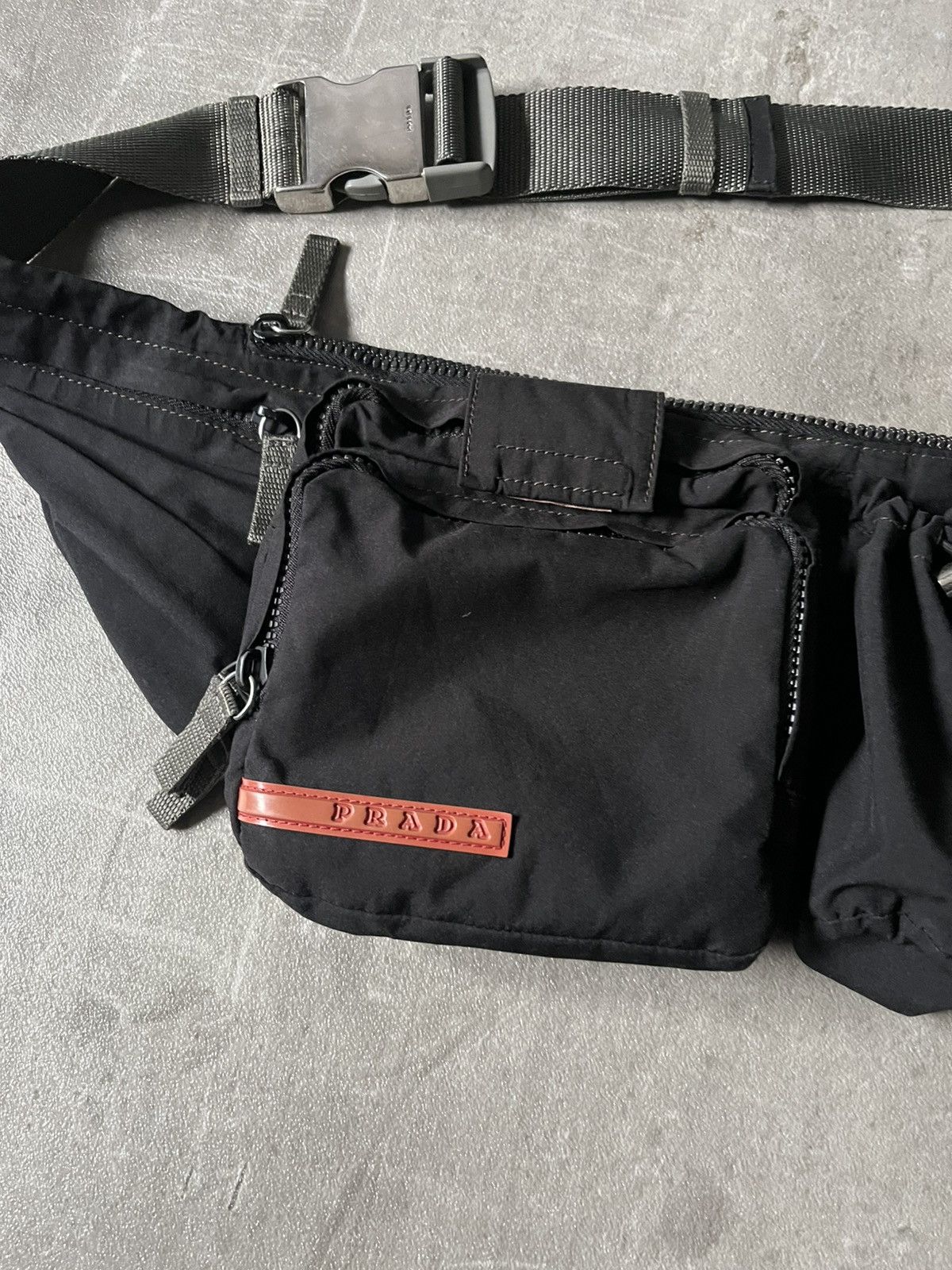 Prada Prada Archival waist bag utility multi pocket black Size ONE SIZE - 2 Thumbnail