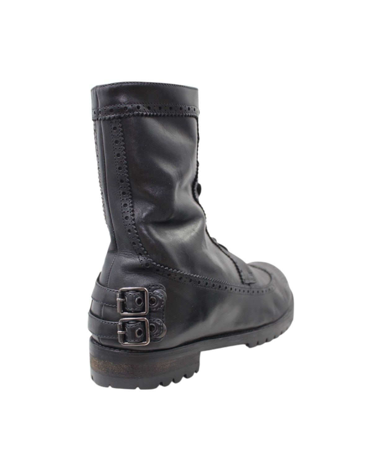 Roberto Cavalli 2000S ROBERTO CAVALLI MILITARY BROGUE ZIP BOOTS Size US 12 / EU 45 - 4 Thumbnail