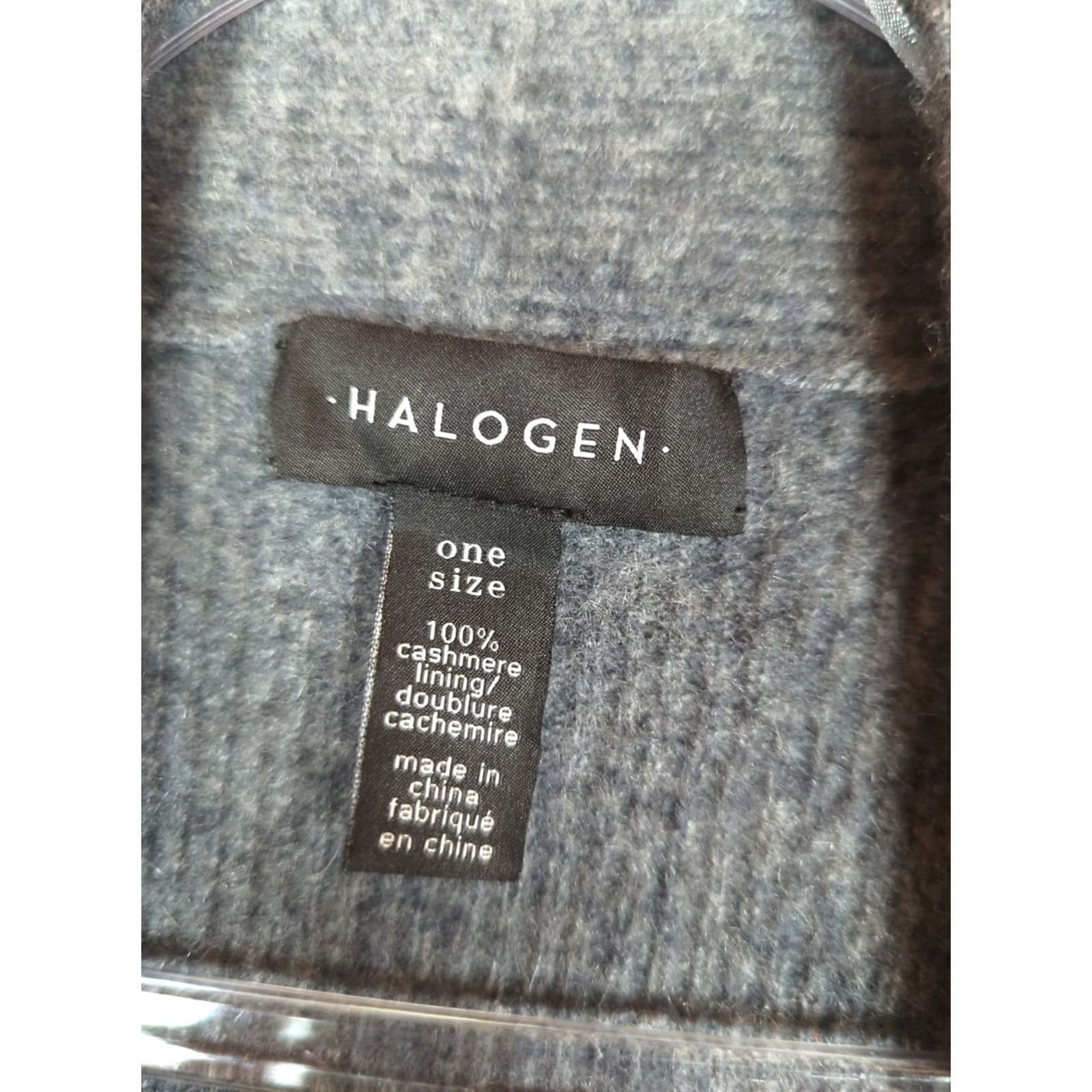 Vintage Halogen Sweater Vest Gray 100% Cashmere Sleeveless Open Front Long One Size Women Size ONE SIZE - 2 Thumbnail