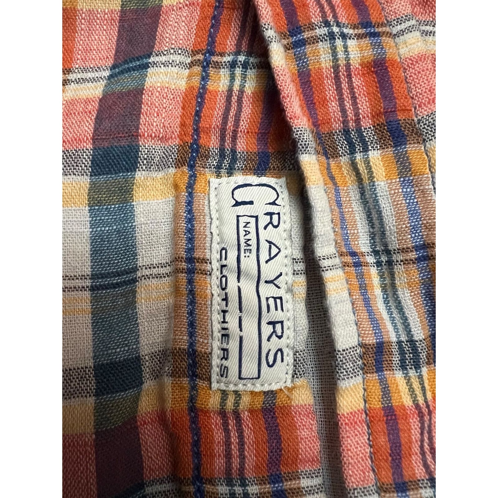 Grayers Grayers Plaid Button Down Shirt Large Long Sleeve Size US L / EU 52-54 / 3 - 8 Thumbnail