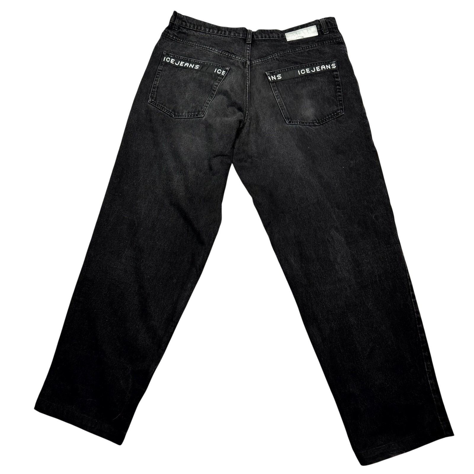 Iceberg Vintage 90s Iceberg Jeans Embroidery Batman Logo Back 